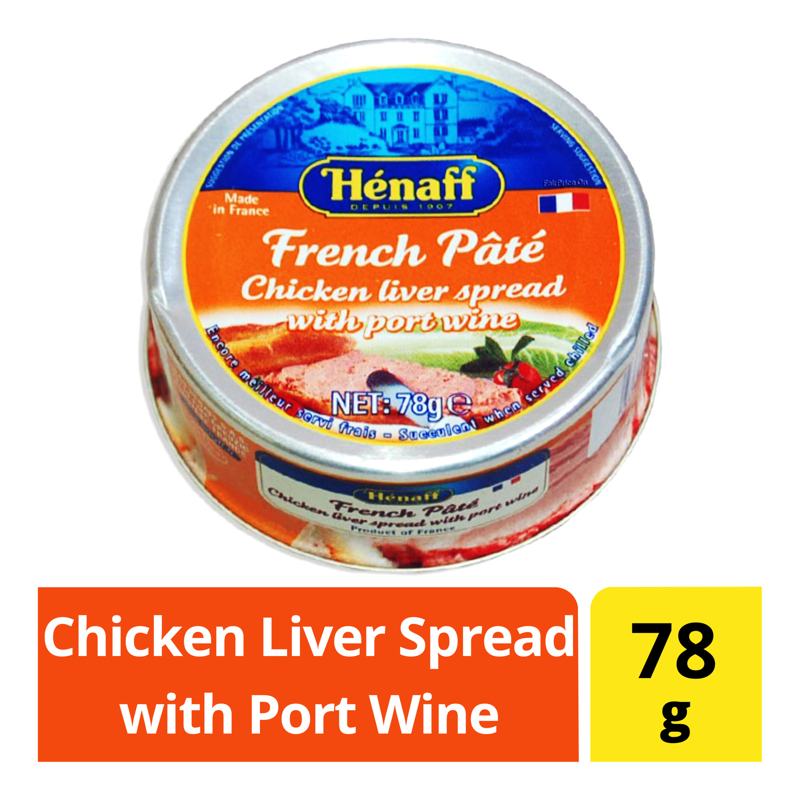 Henaff Chicken Liver Spread with Port Wine
