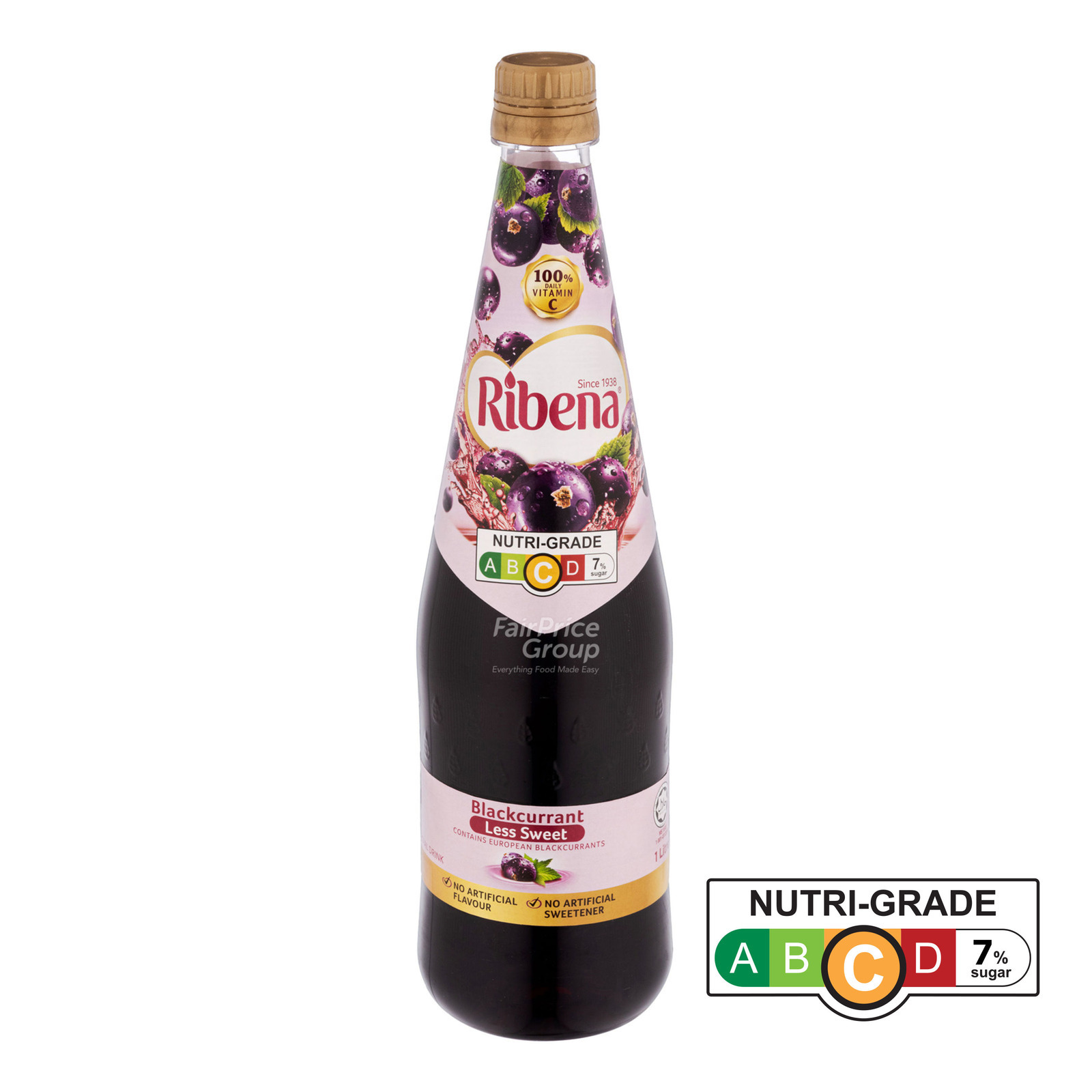 Ribena Blackcurrant Cordial - Less Sweet