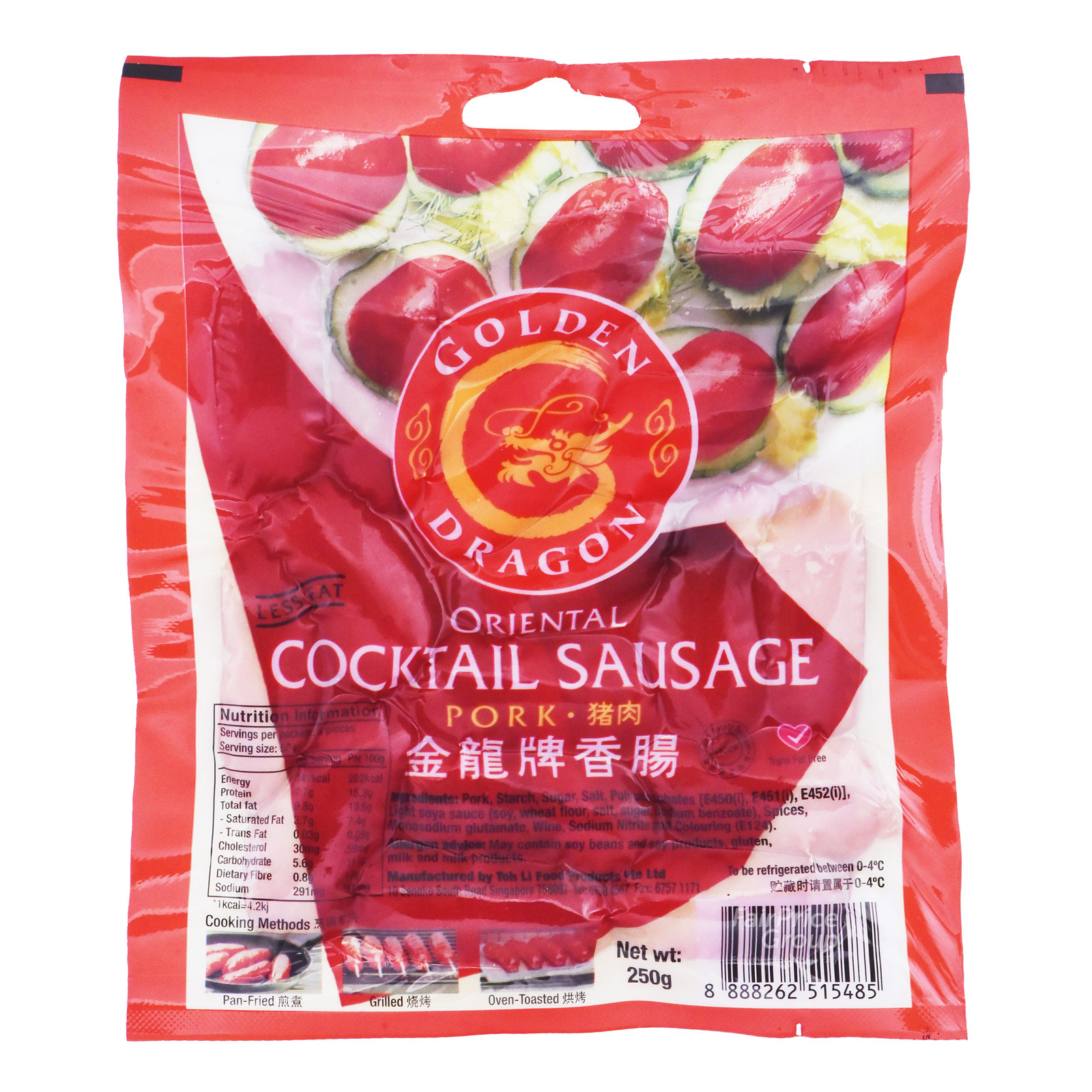Golden Dragon Oriental Cocktail Sausage - Pork