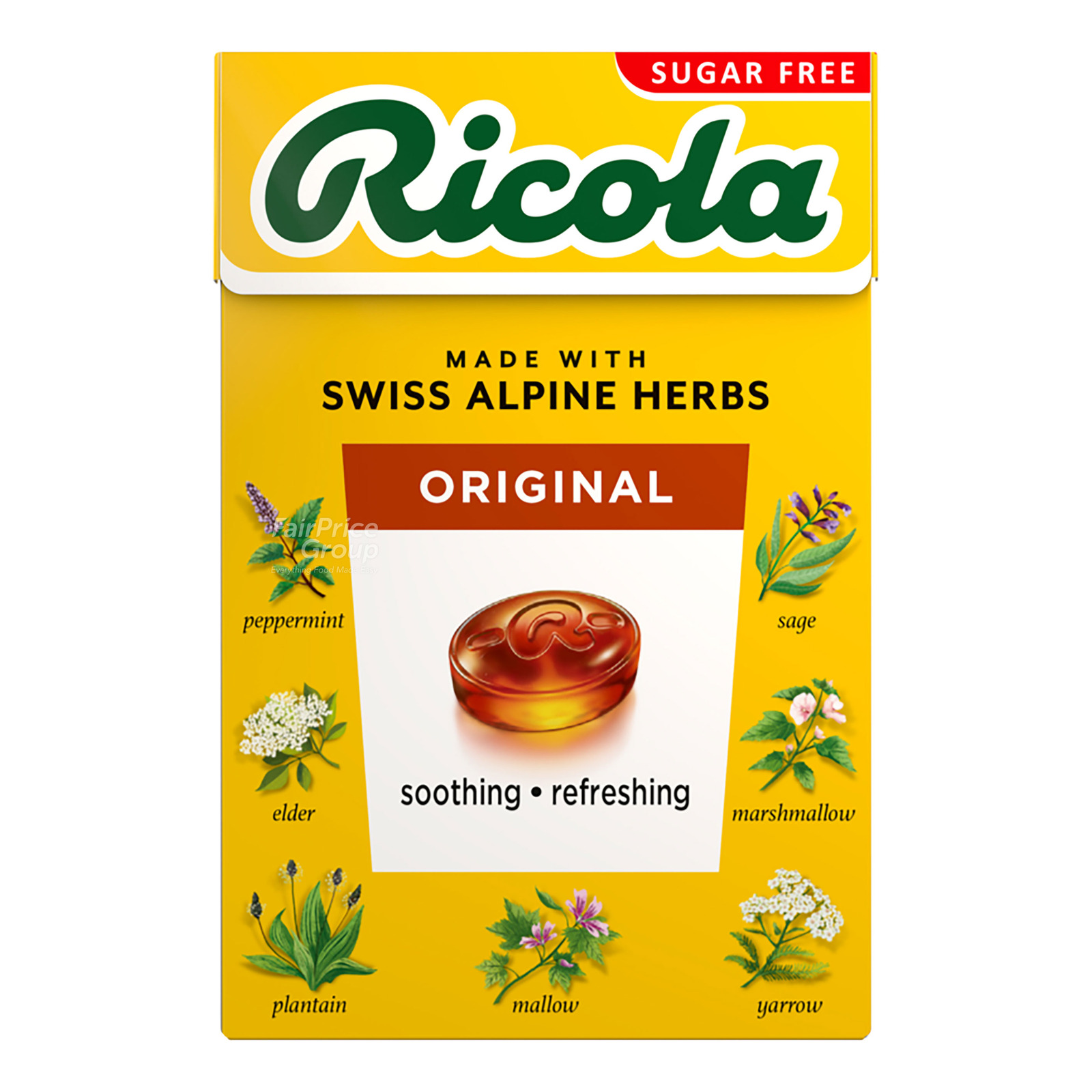 Ricola Natural Relief Swiss Herb Lozanges - Original (No Sugar)