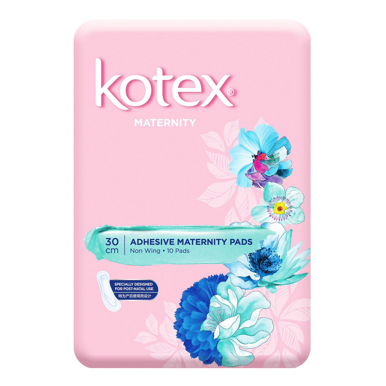 Kotex Adhesive Maternity Pads - Non Wing (30cm)