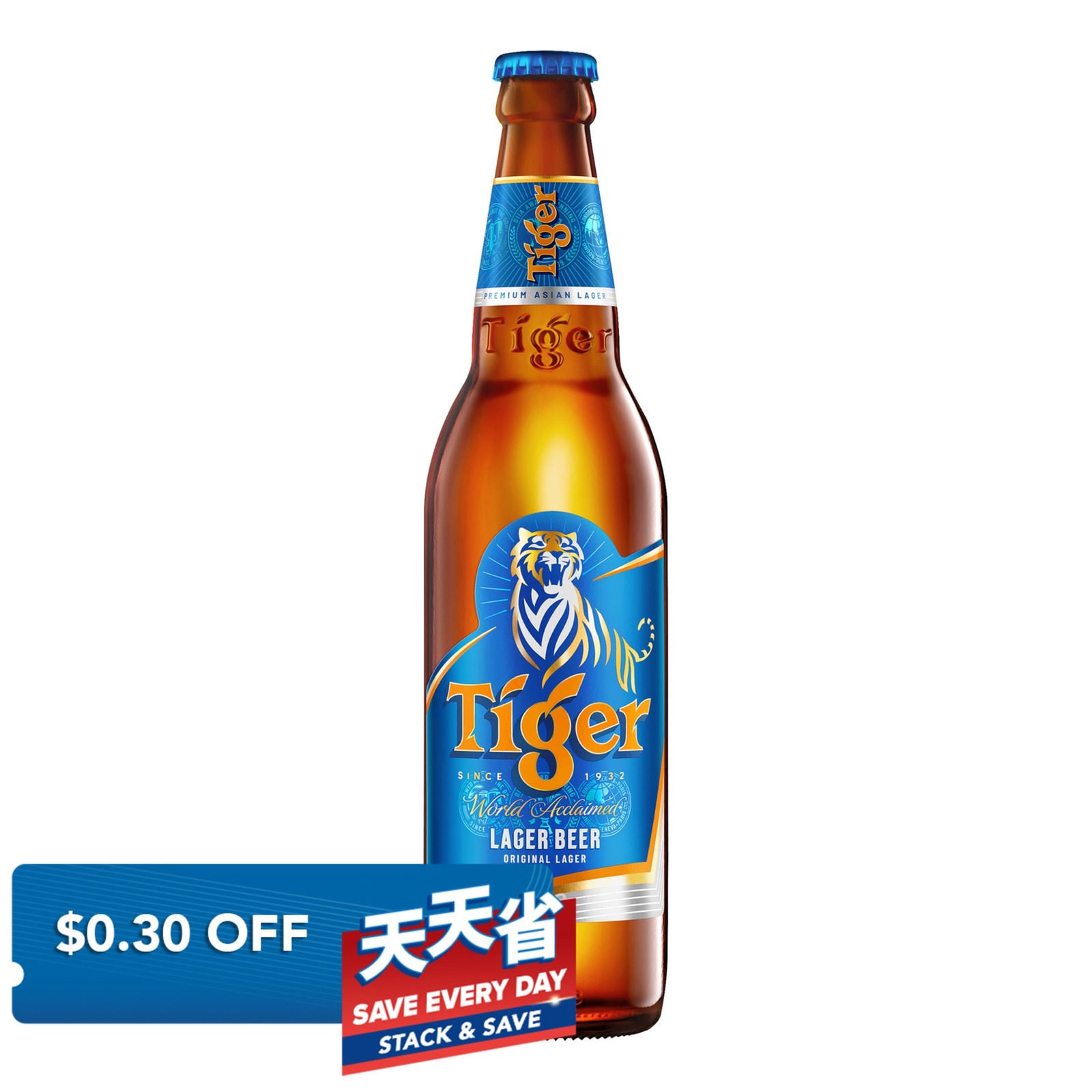 Tiger Bottle Beer - Lager