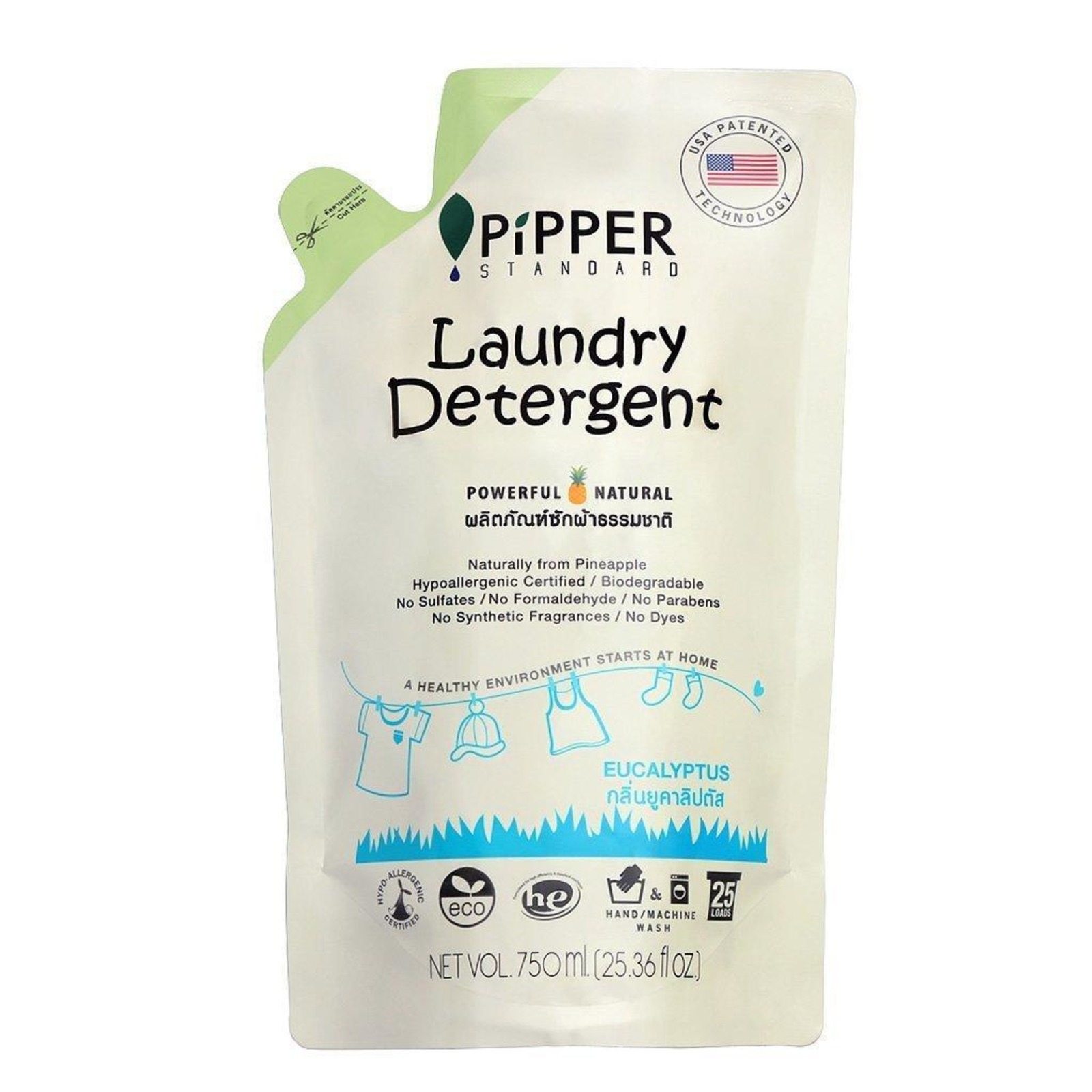 PiPPER Standard Laundry Detergent Eucalyptus Refill