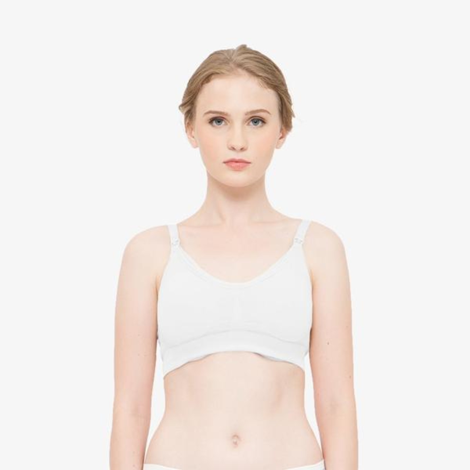 Spring Maternity Grace Seamless Maternity&Nursing BraWhite