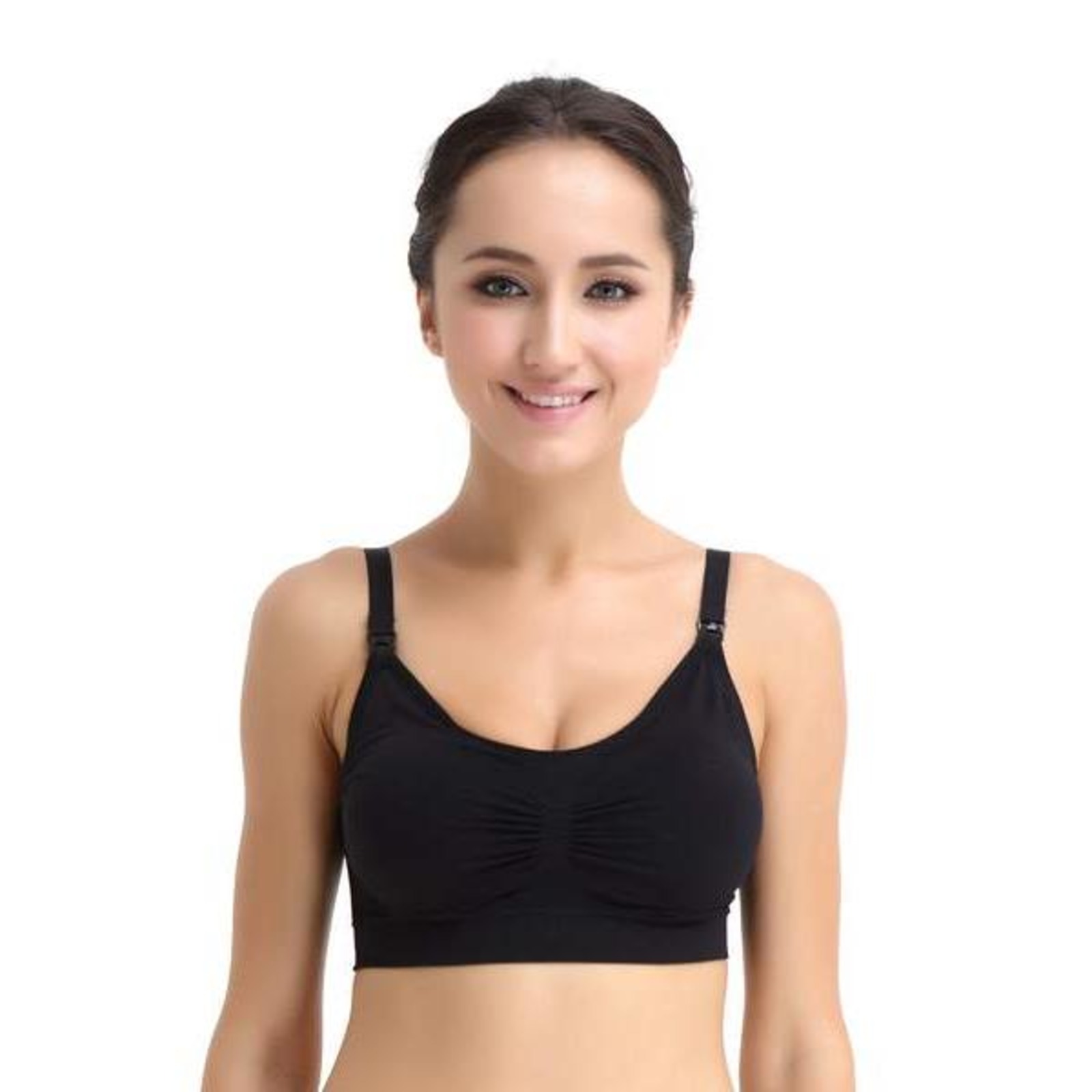 Spring Maternity Grace Seamless Maternity&Nursing BraBlack