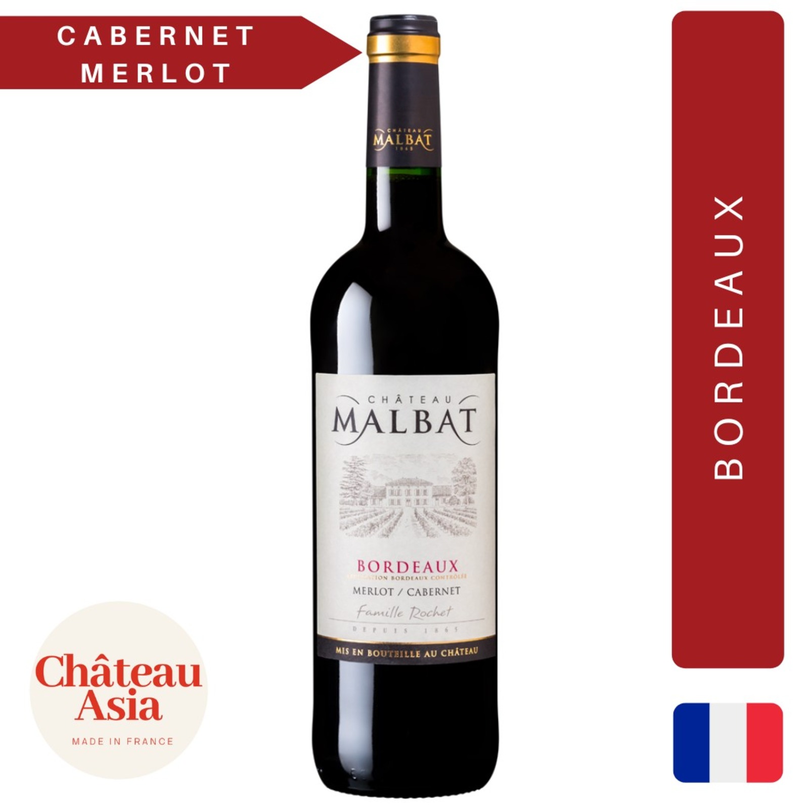 Chateau Malbat - Bordeaux Merlot - Red Wine