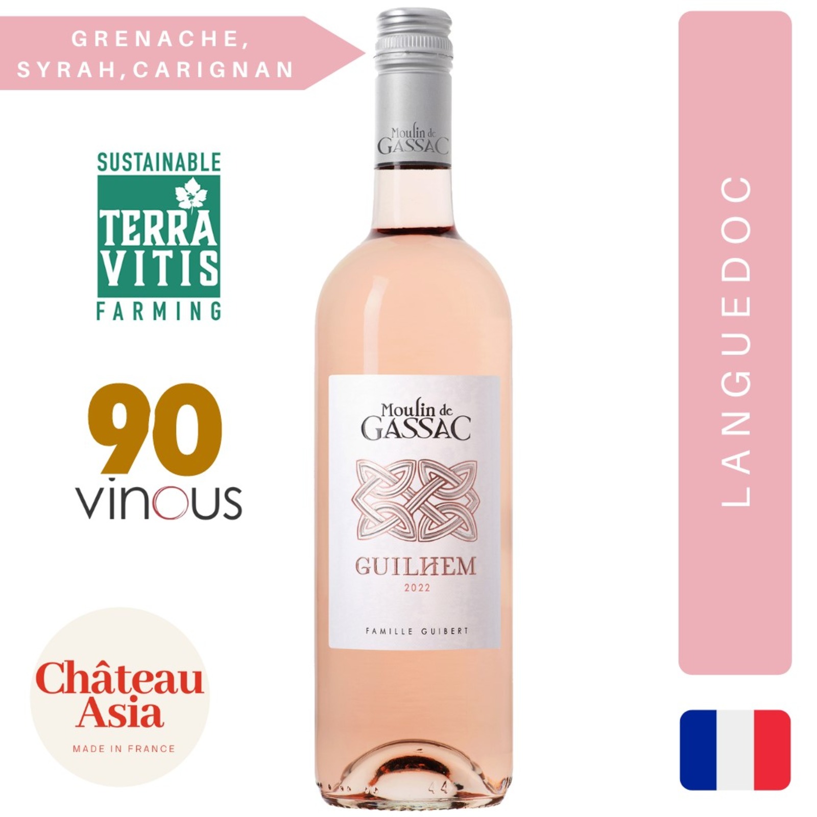 Moulin de Gassac - Guilhem - Languedoc - Rose Wine