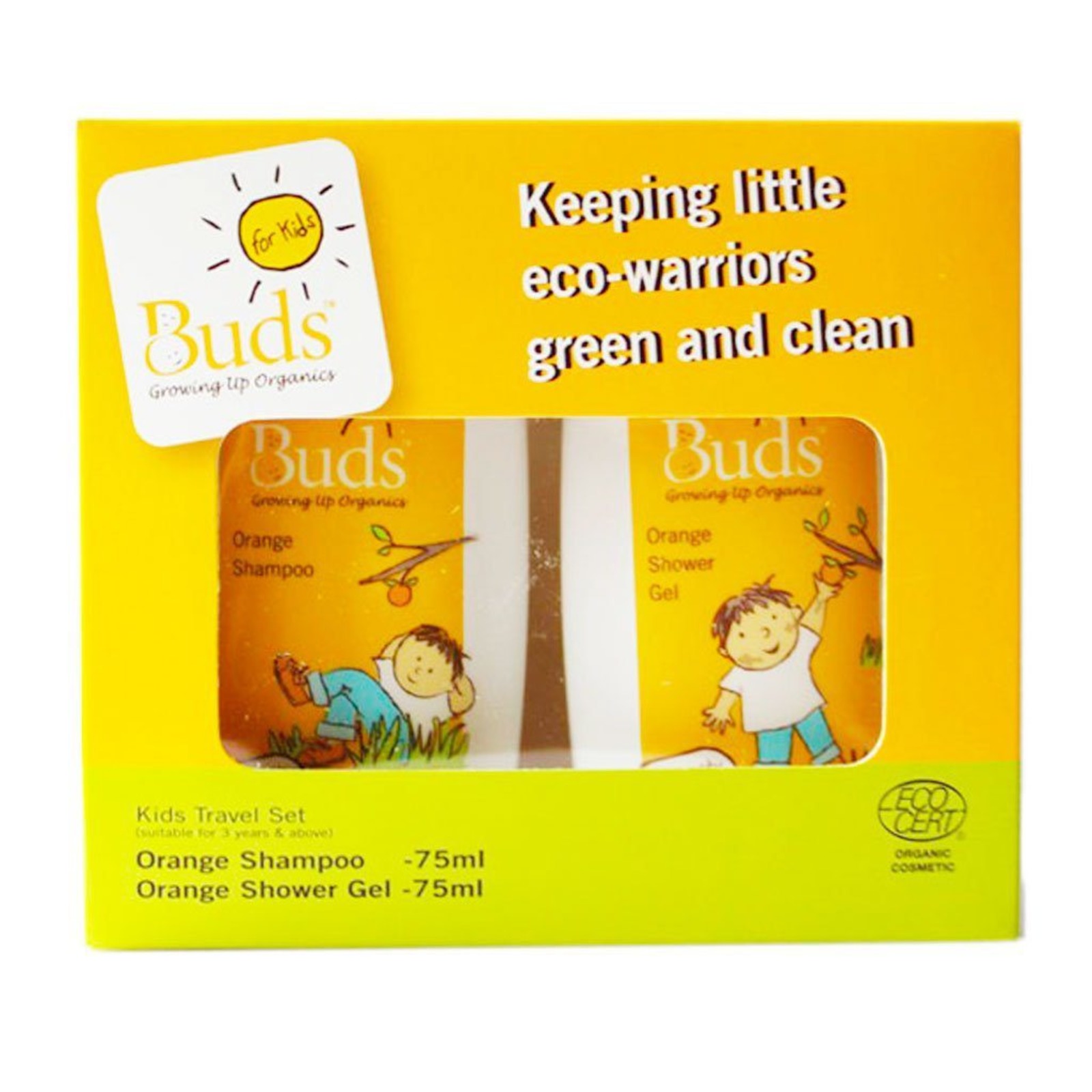 Buds Organics Bfk Travel Set- Orange