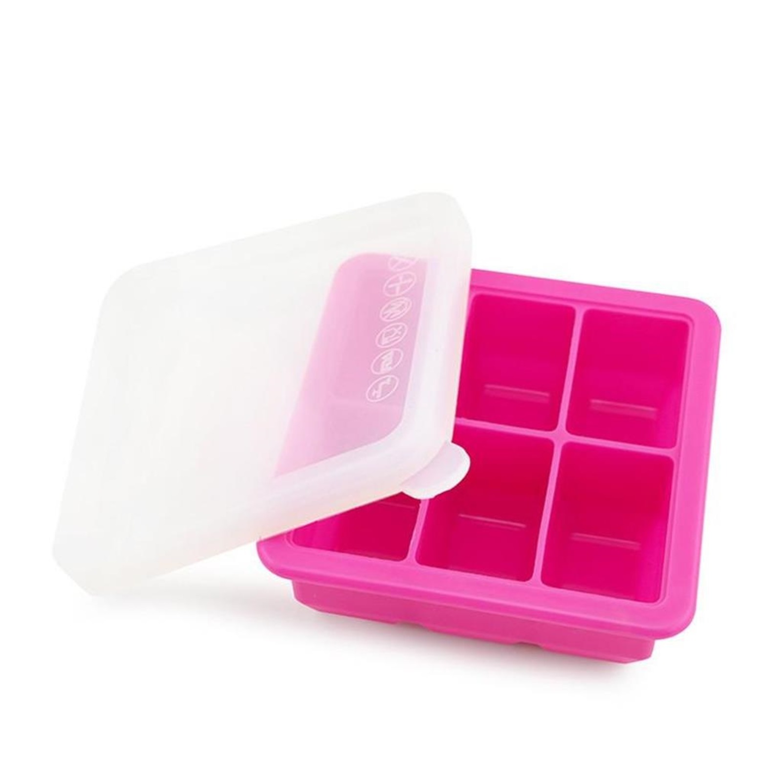 Haakaa Silicone Baby Food Freezer Tray - Pink