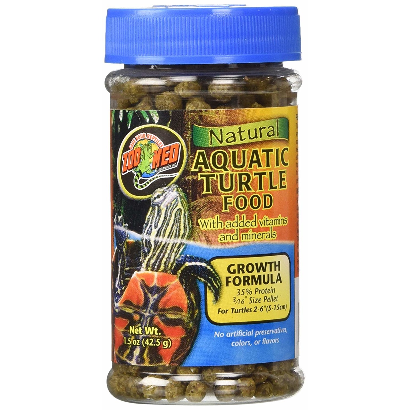 Zoo Med Natural Turtle Food - Growth Formula