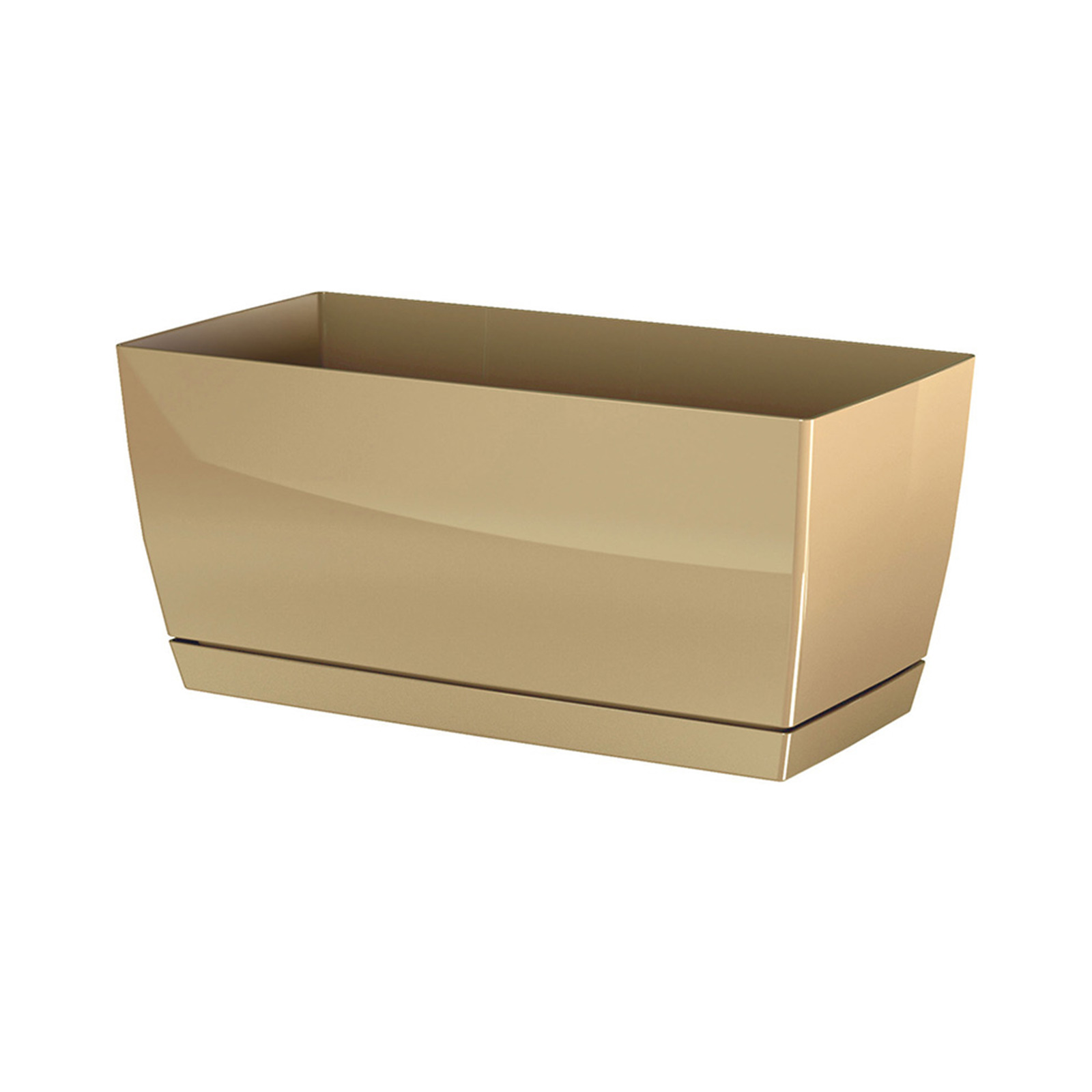 Prosperplast Coubi Plant Pot - Coffee (290 X 142 X 136mm)
