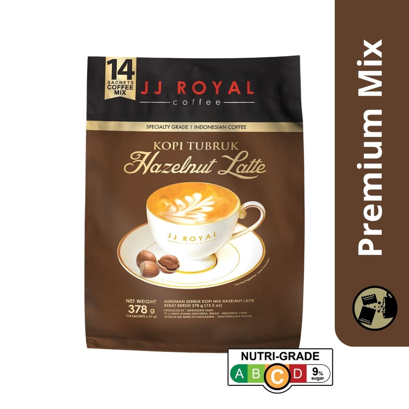 JJ Royal Coffee - Hazelnut Latte (Premix)