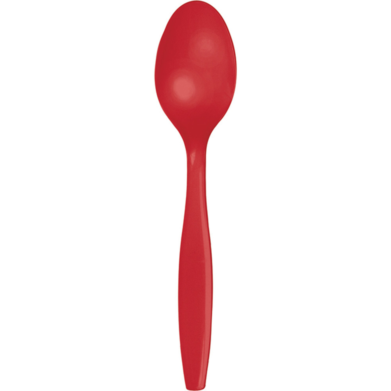 Creative Converting Red Plastic Dessert Spoons