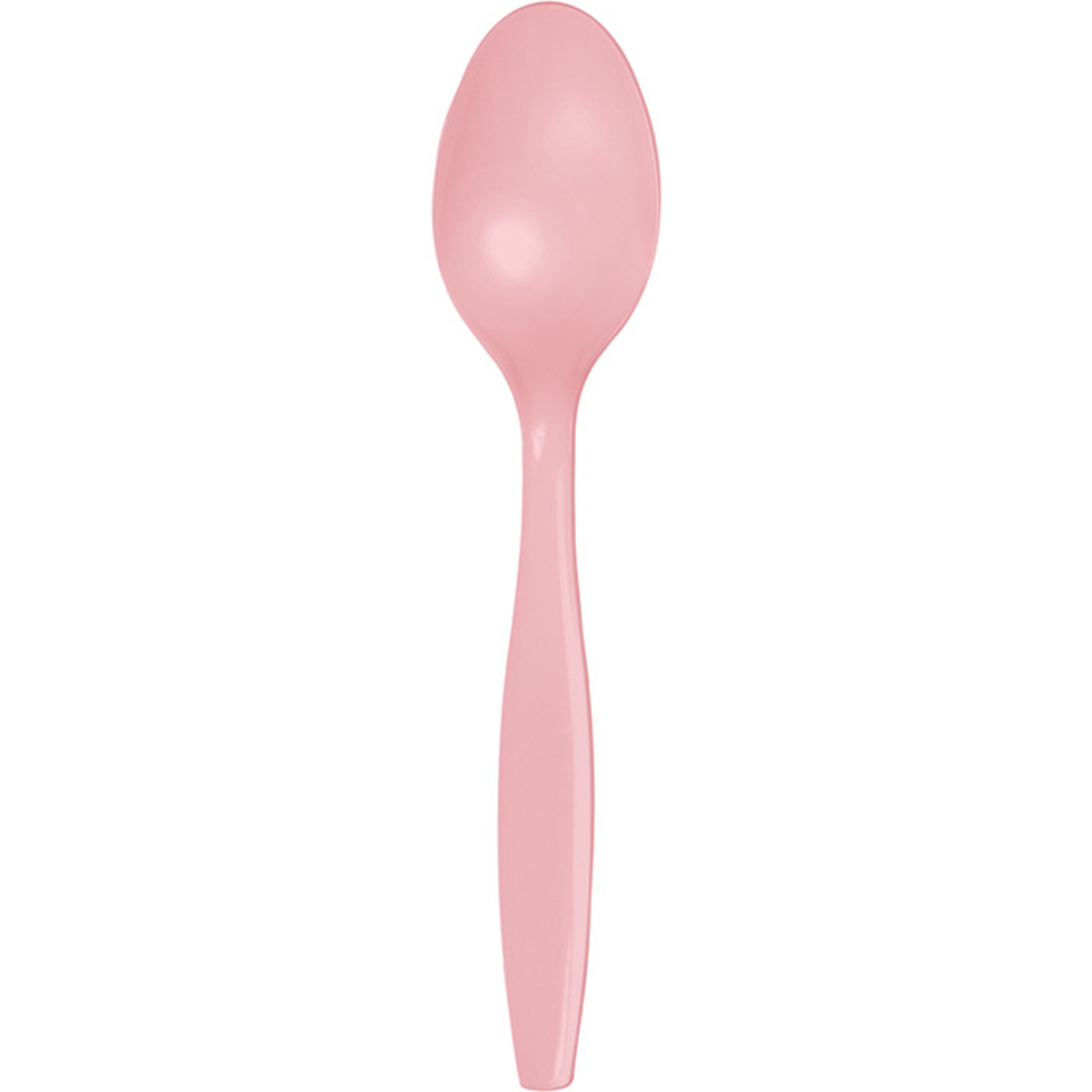 Creative Converting Pink Plastic Dessert Spoons