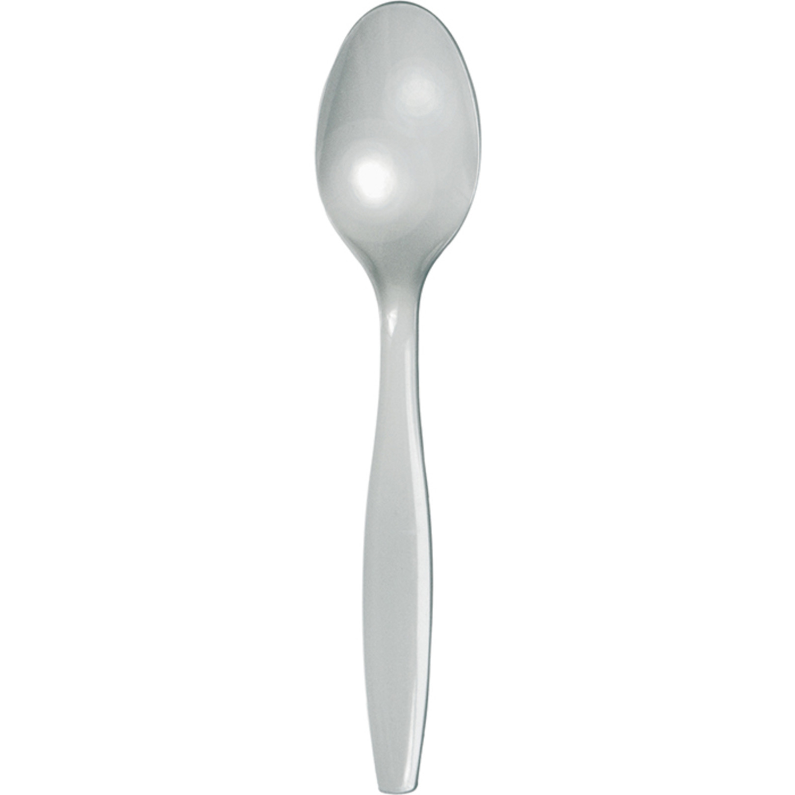 Creative Converting Silver Plastic Dessert Spoons