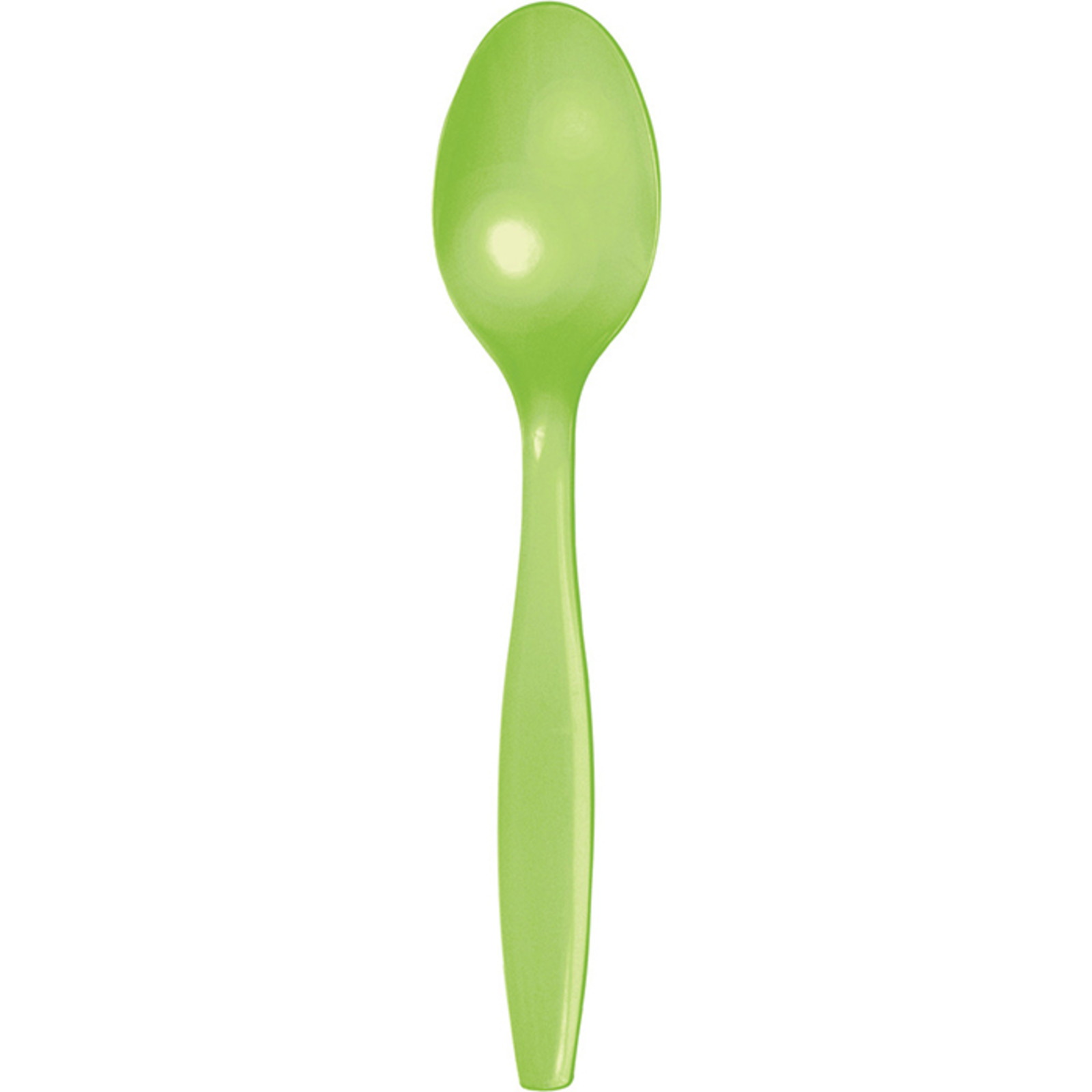 Creative Converting Lime Green Plastic Dessert Spoons