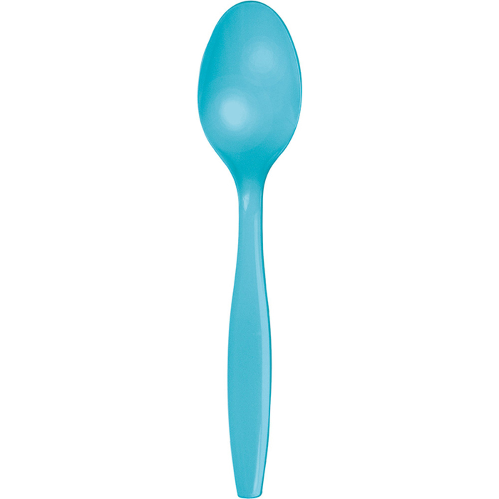 Creative Converting Bermuda Blue Plastic Dessert Spoons