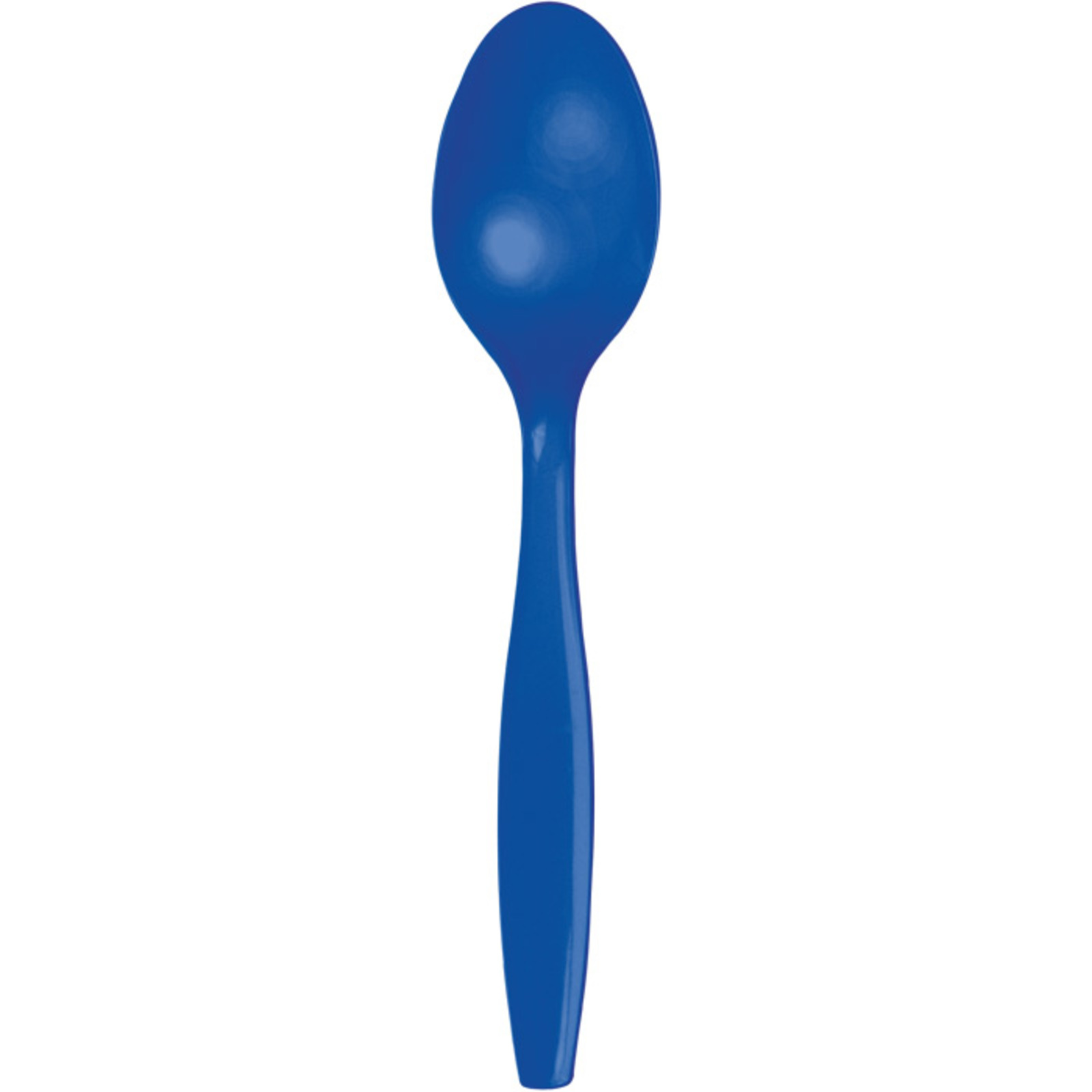 Creative Converting Cobalt Blue Plastic Dessert Spoons