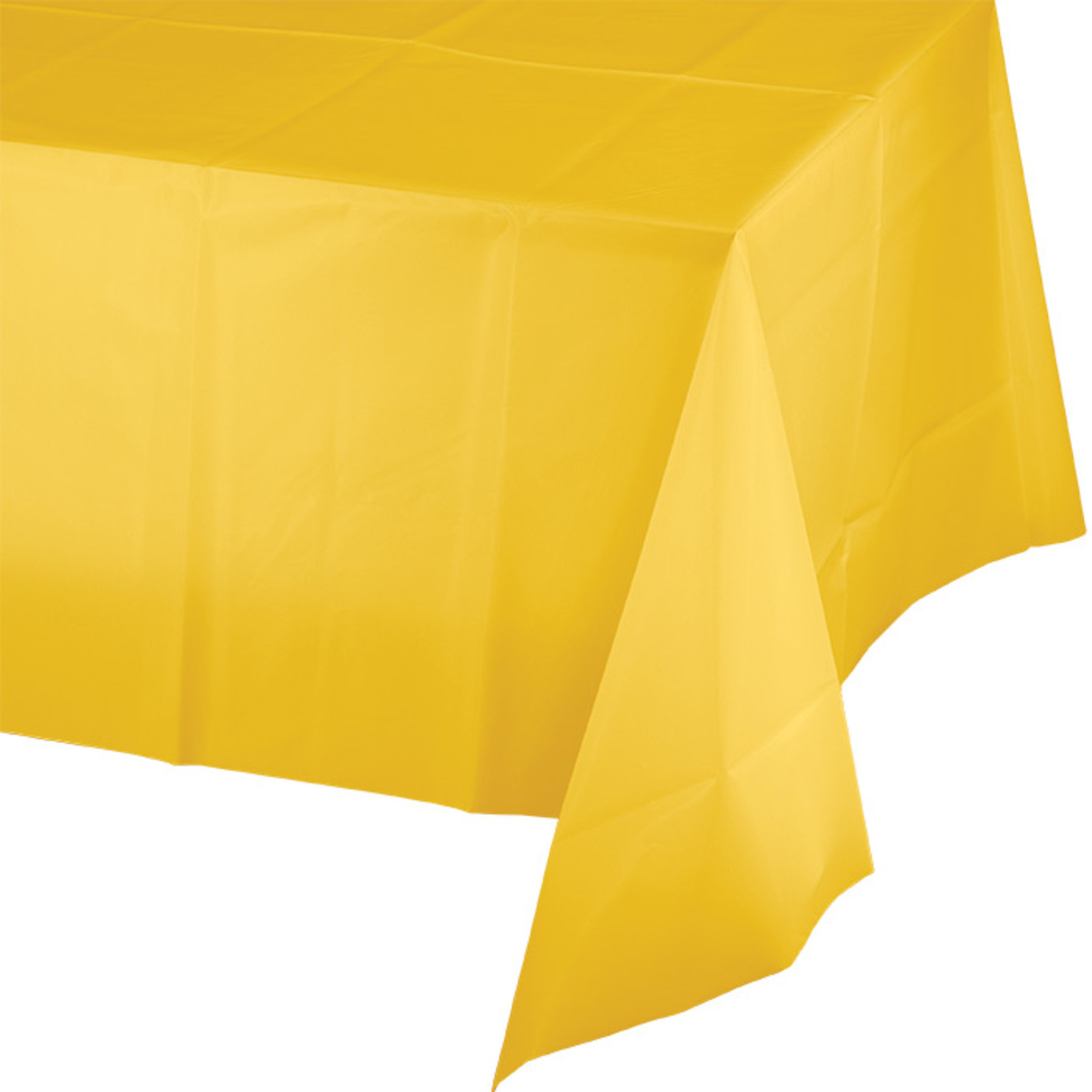 Creative Converting Yellow Plastic Tablecover
