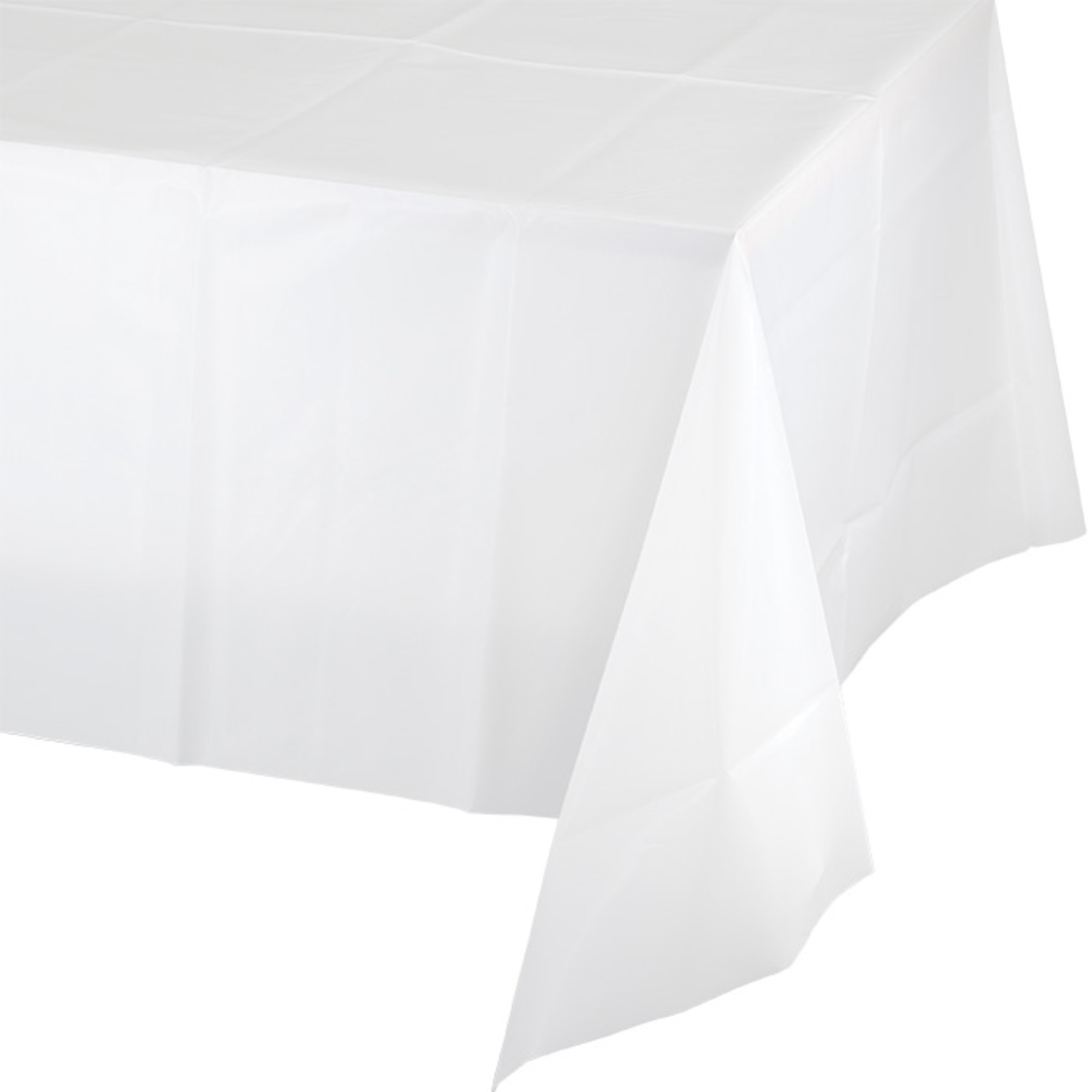 Creative Converting White Plastic Tablecover