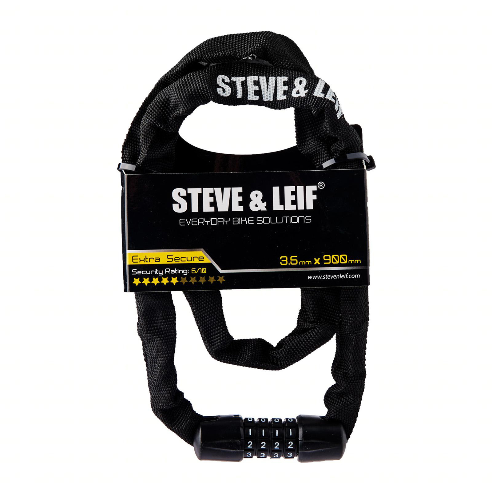 Steve & Leif Bicycle Combination Lock (3.5MM x 900MM)