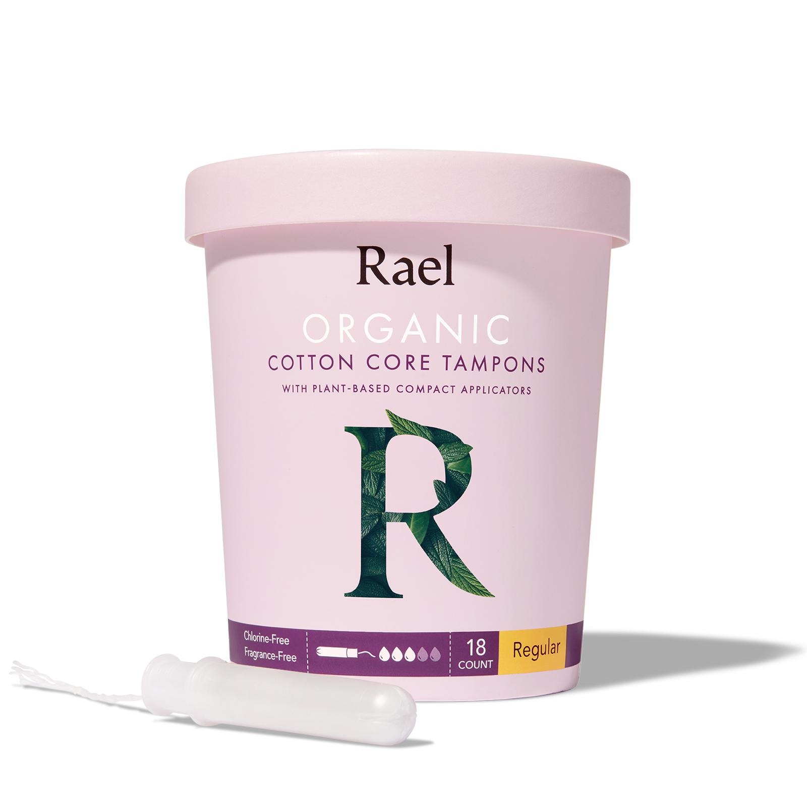 Rael Organic Cotton Tampons Non-Applicator - Regular