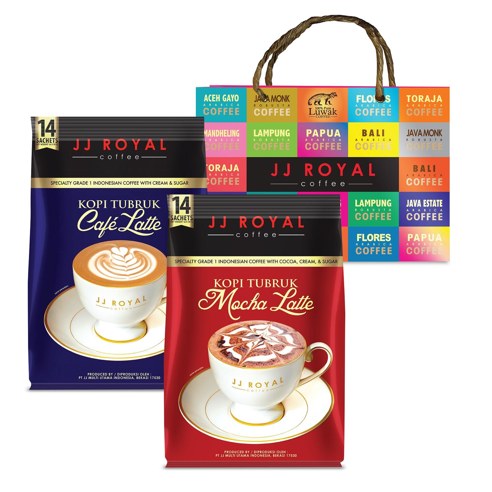 JJ Royal Coffee - Luxurious Latte Gift Set 2 (Premix)