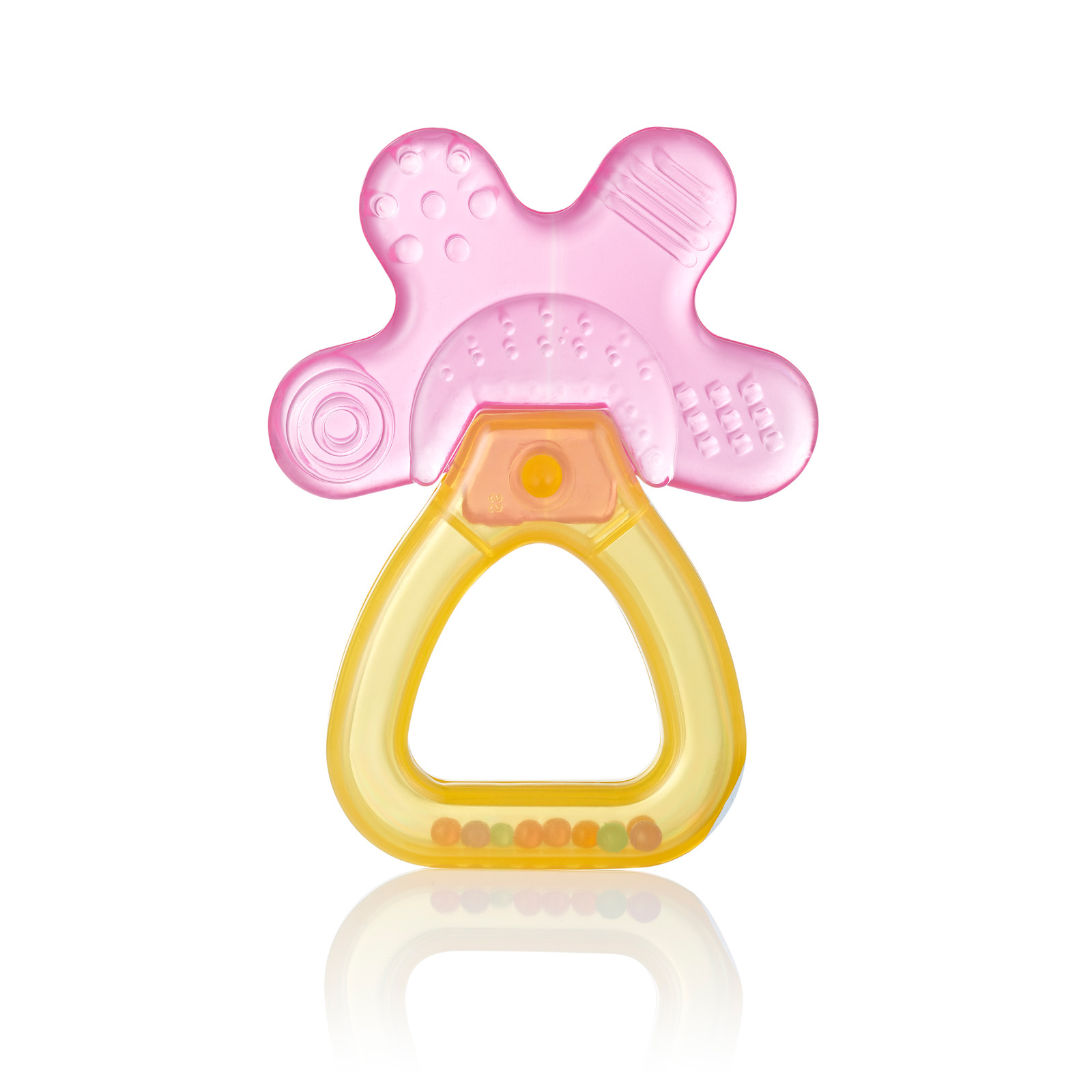 Brush-Baby Cool & Calm Teether - Pink/Orange
