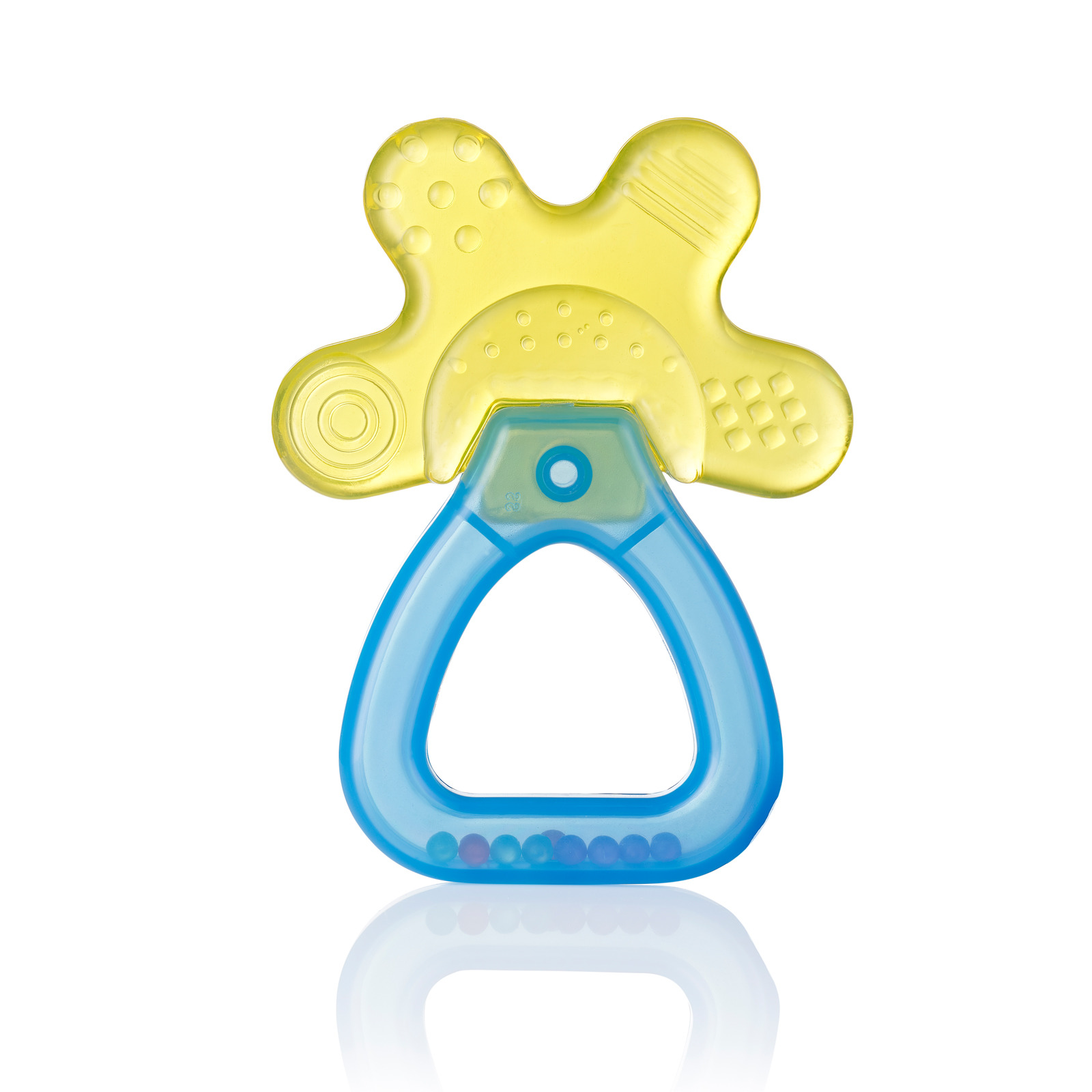 Brush-Baby Cool & Calm Teether - Yellow/Blue