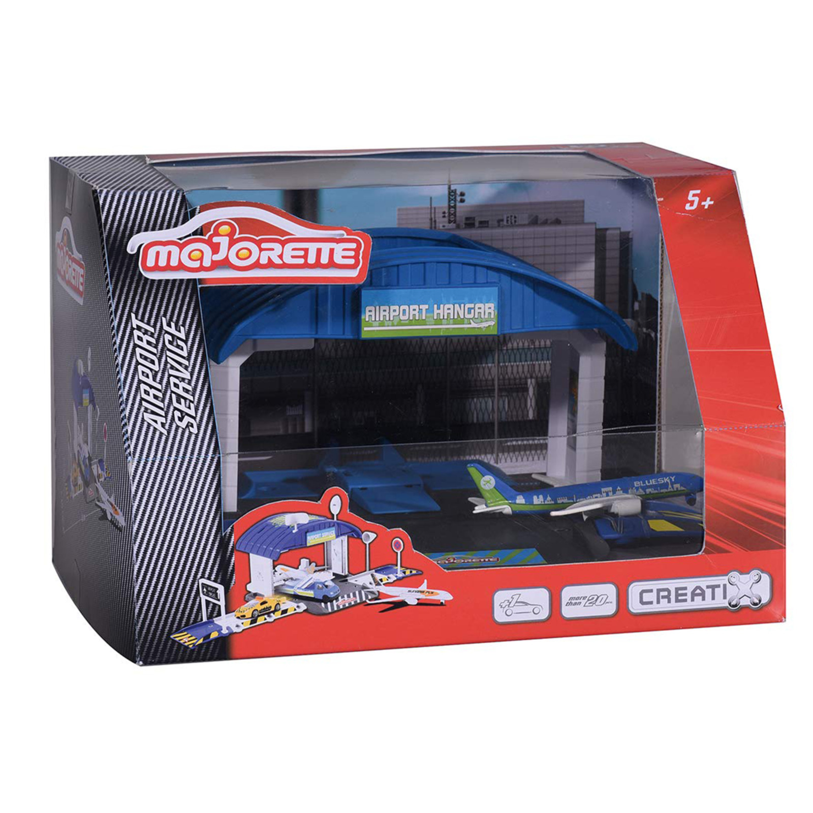 Majorette Creatix Airport Hangar+1 Airplane