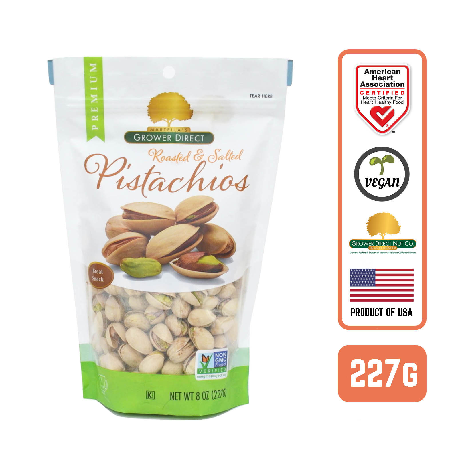 Grower Direct Roasted And Salted Pistachios - by Foodsterr