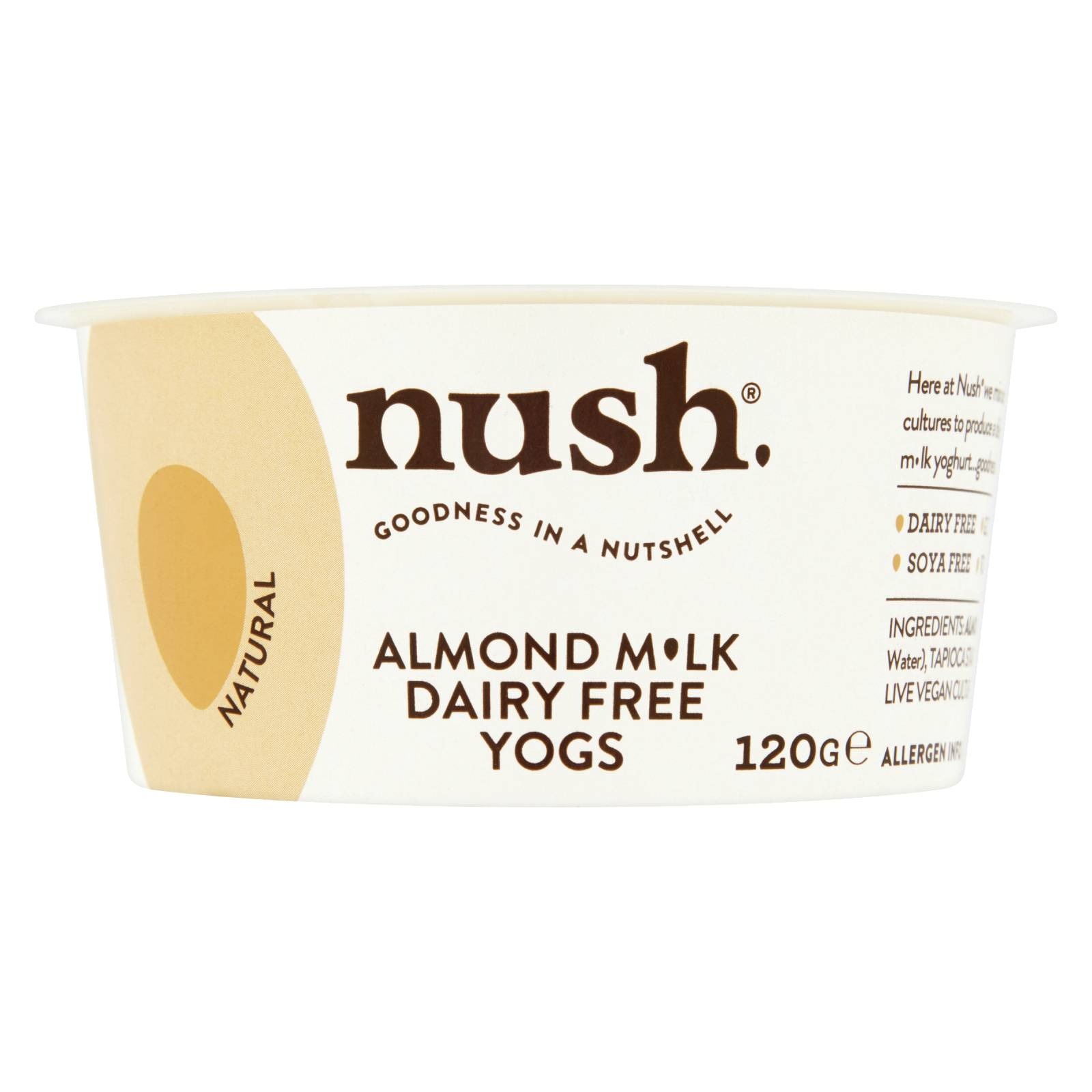 Nush Vegan Natural Almond Dairy Free Yoghurt