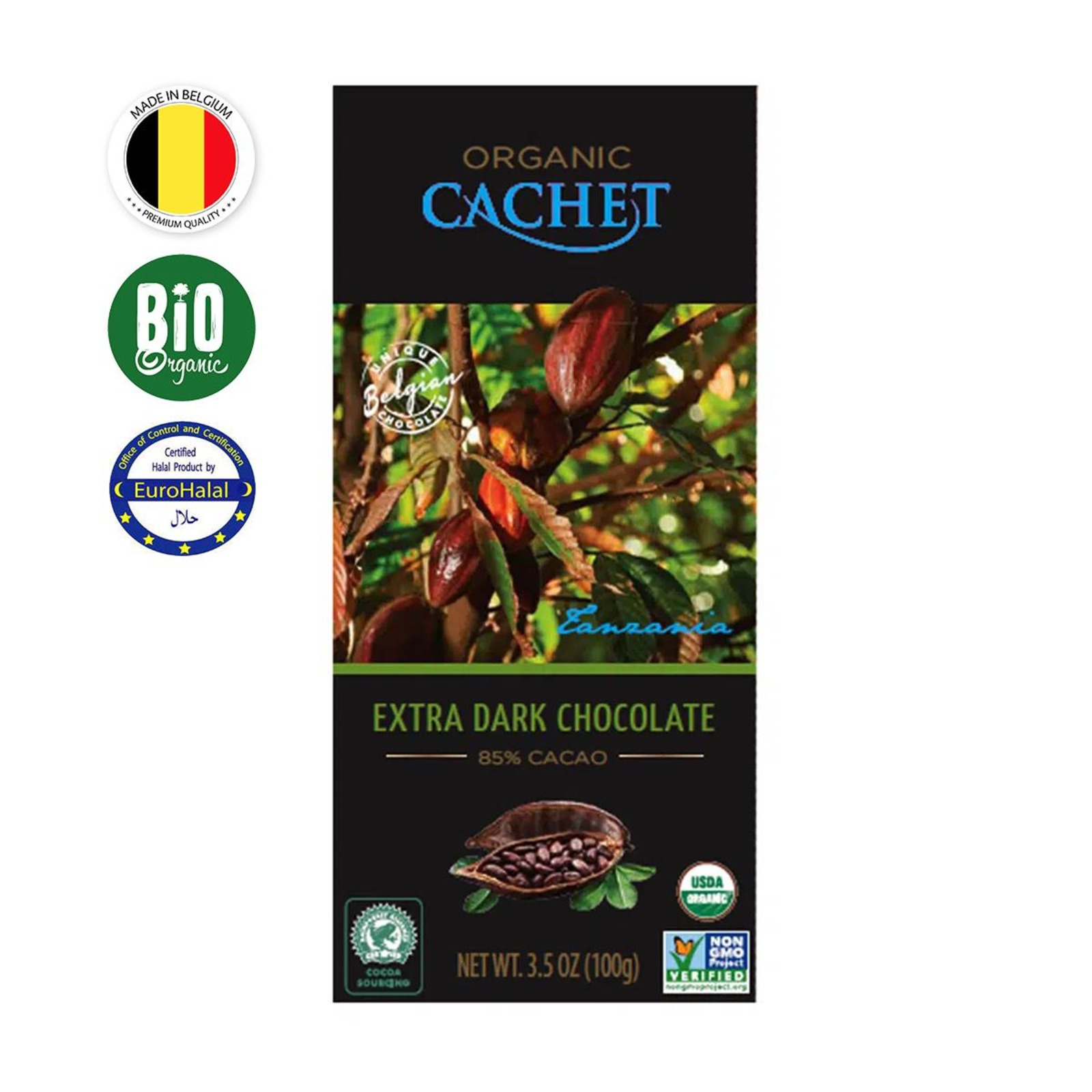 Cachet - Extra Dark Chocolate Cacao 85%