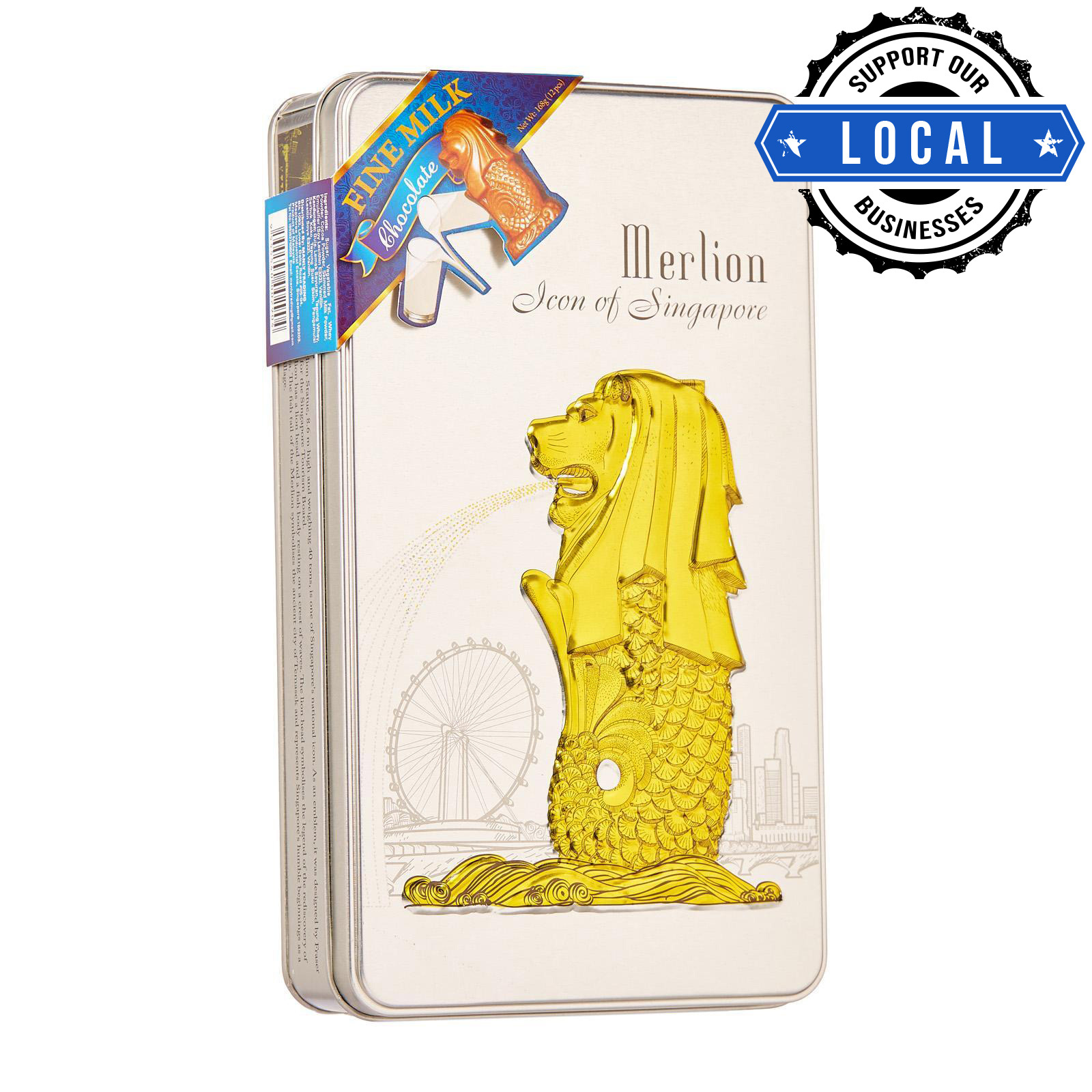 Manly Singapore Merlion Chocolate Gift Tin - Milk