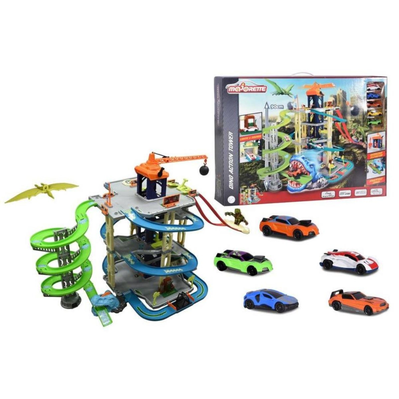 Majorette Mj Dino Action Tower 5 Level