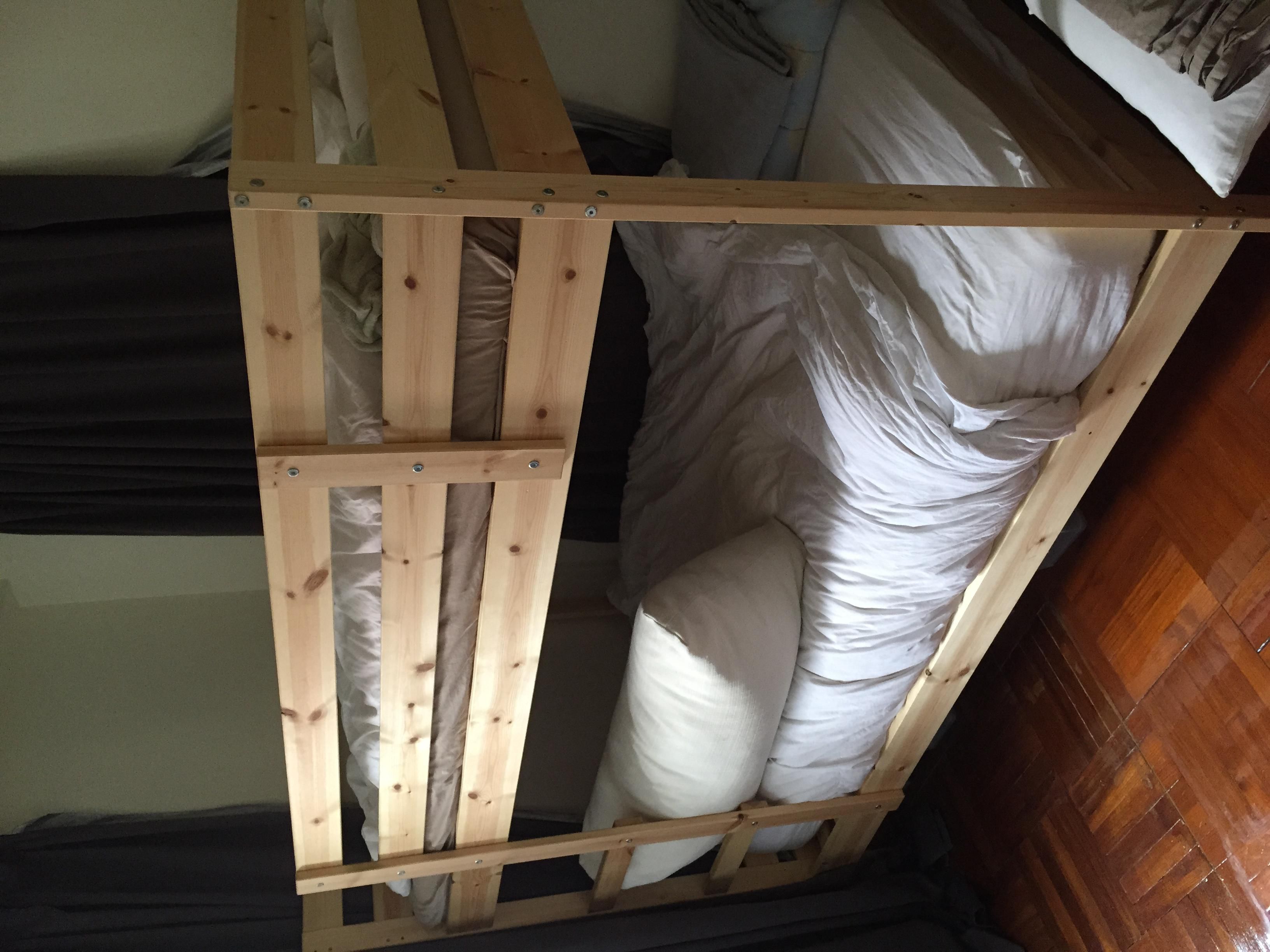 600 Bunk Bed solid wood 1 single mattress Pick up Sai Kung Secondhand.hk
