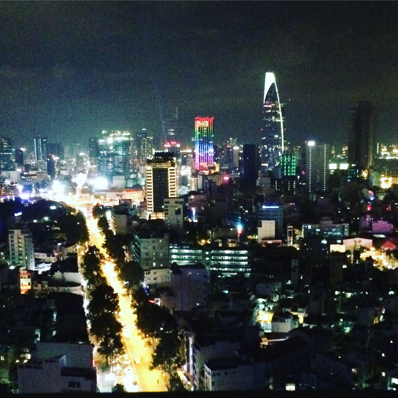 ルーフトップバーからの夜景(^-^) ルーフトップバーからの夜景(^-^)