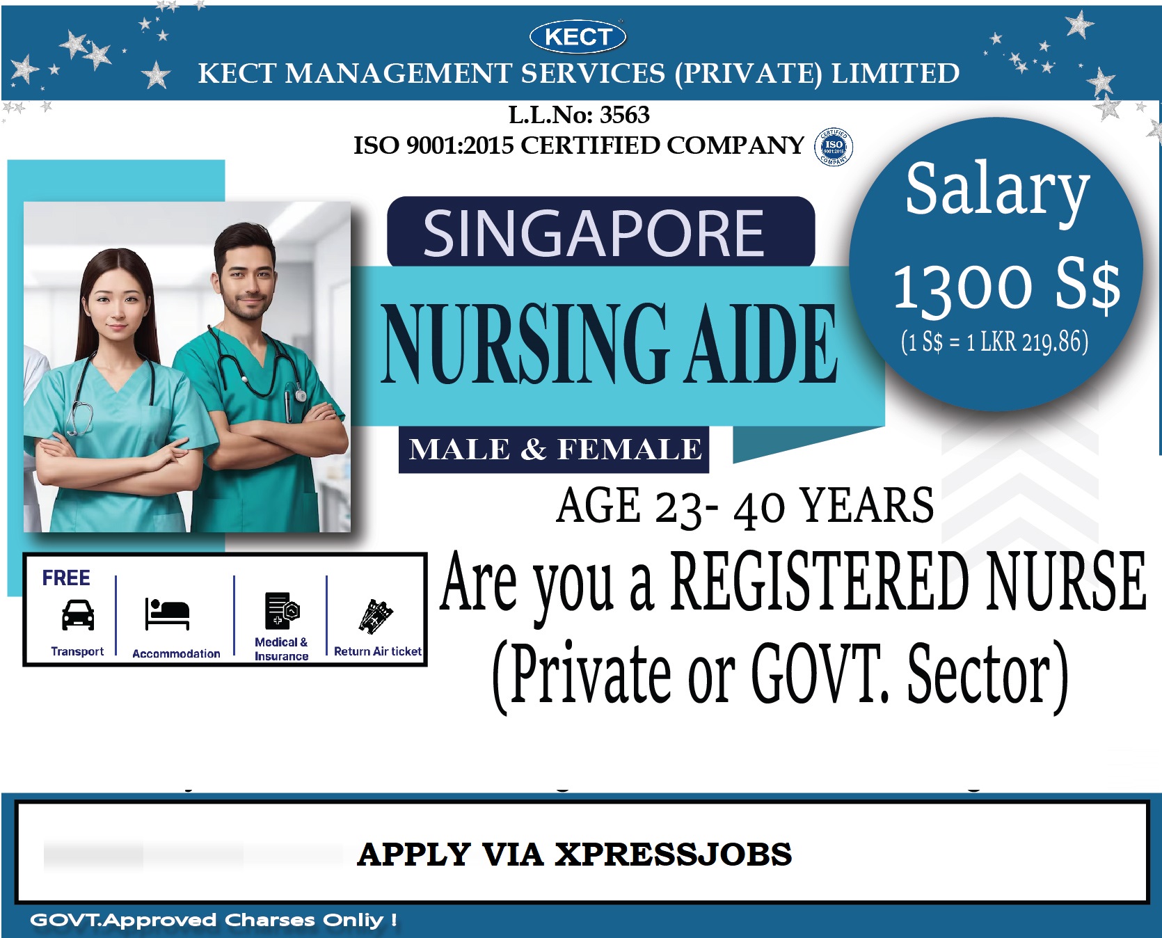 හෙද සහායක (පිරිමි / ගැහැණු) | සිංගප්පූරුව| Nursing Aide (Male / Female ...