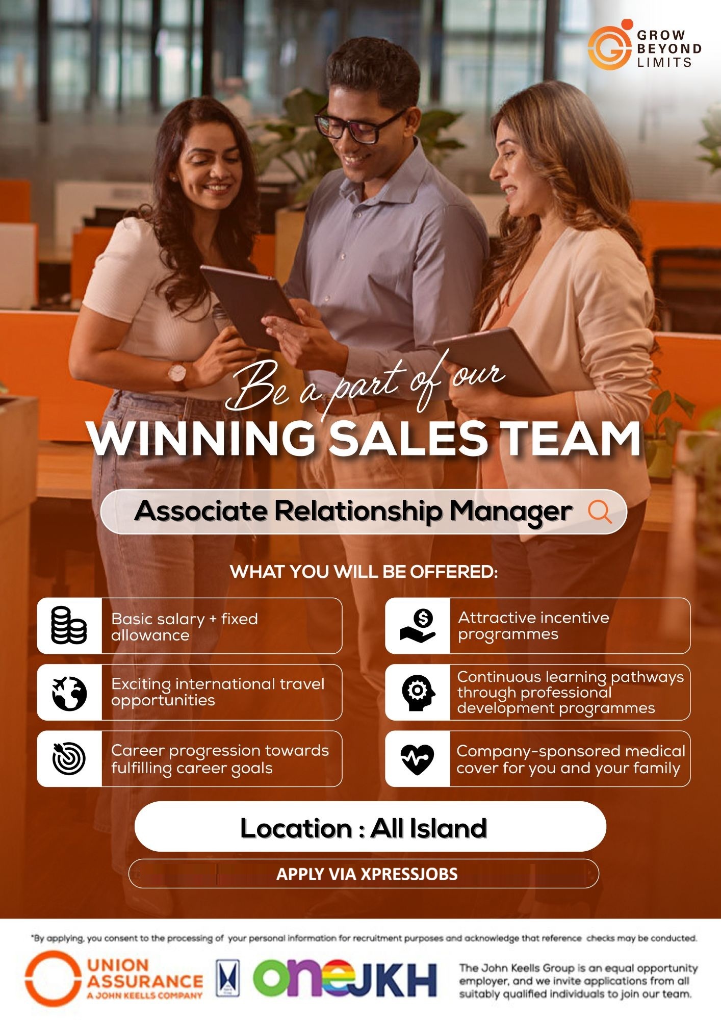 Associate Relationship Manager - Bancassurance | Islandwide - Union ...