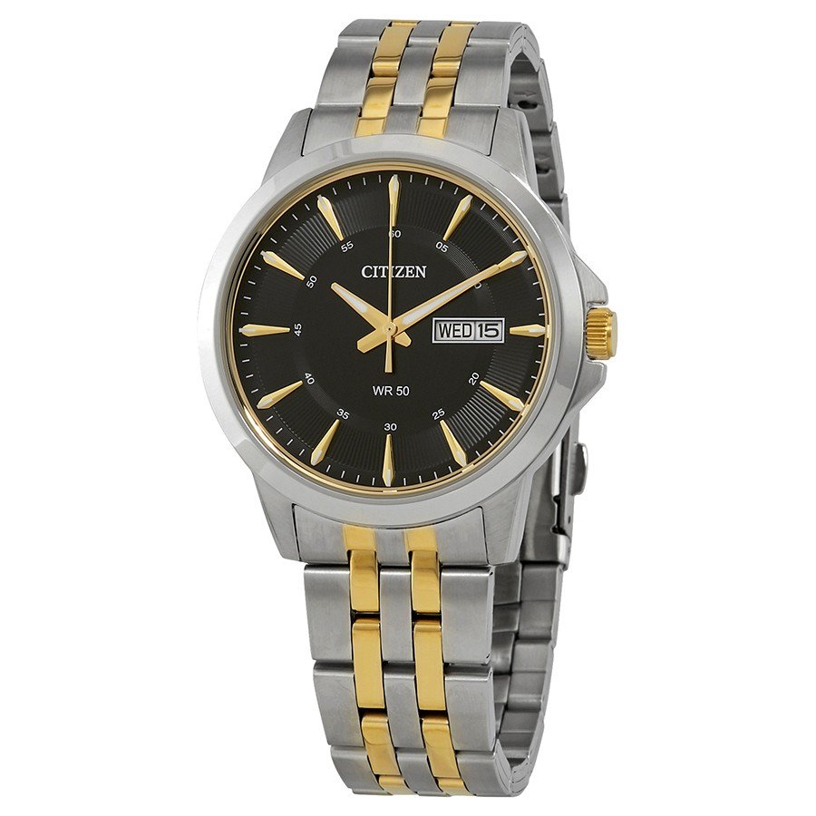Citizen Quartz Black Dial Men Watch BF2018-52E