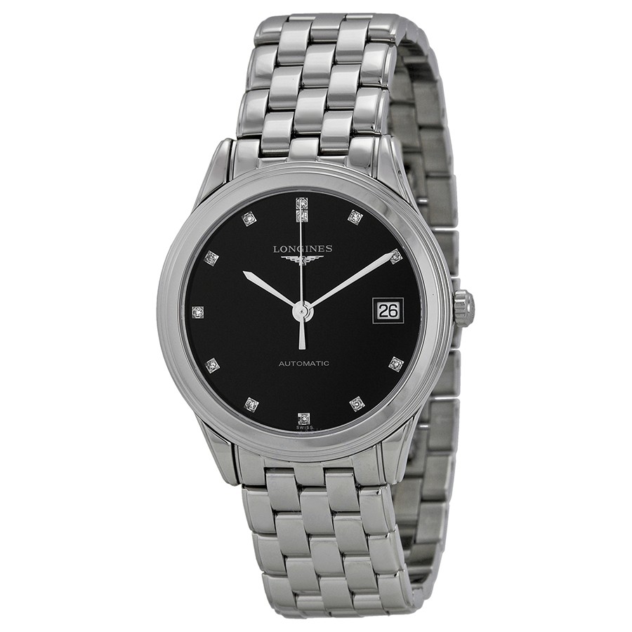 Longines Flagship Automatic Black Dial Mens L4.774.4.57.6 (L47744576) 