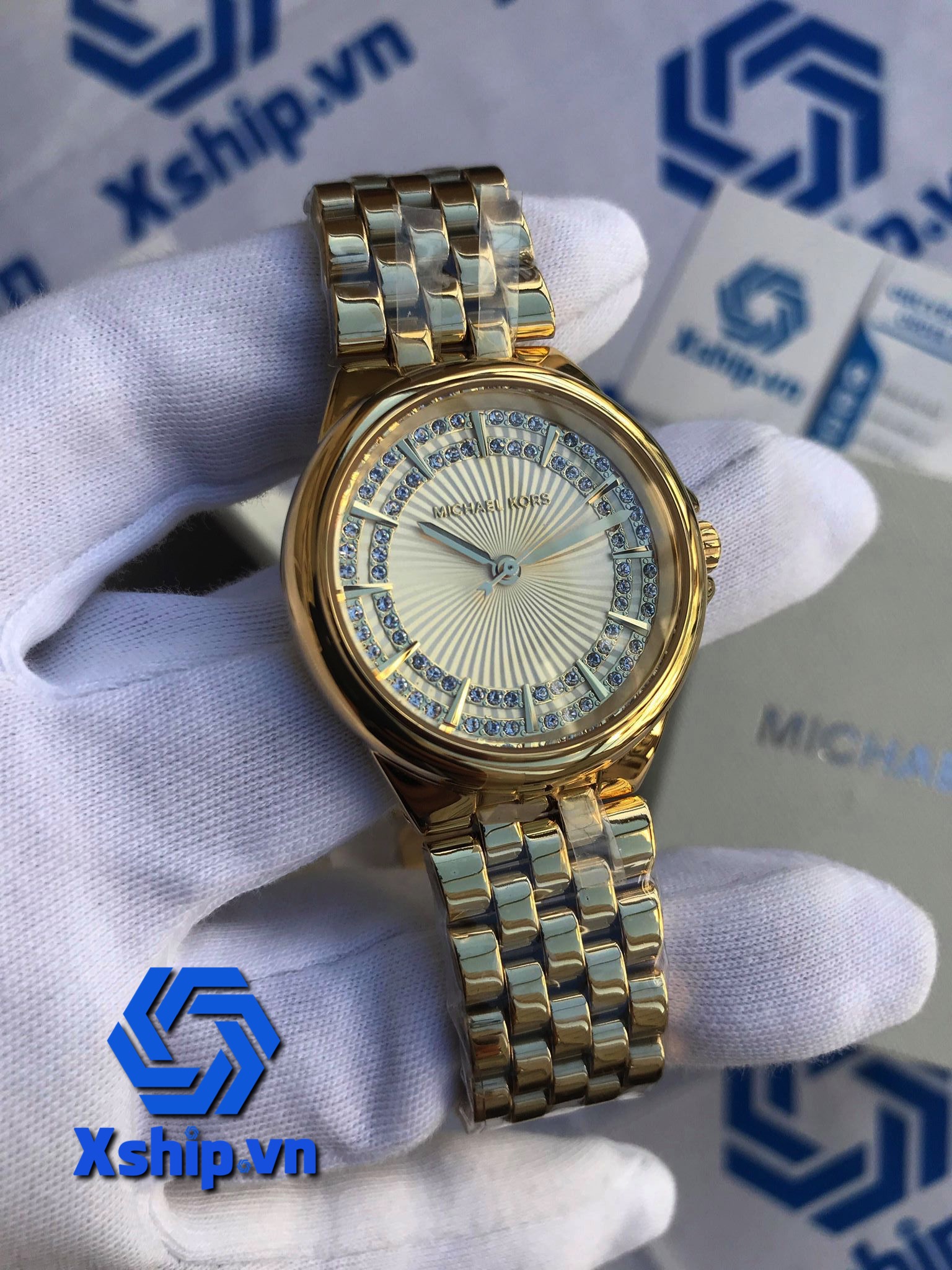 Michael Kors MK3421 slim “Camille” watch Michael Kors Slim Camille Womens MK3421 main image 2