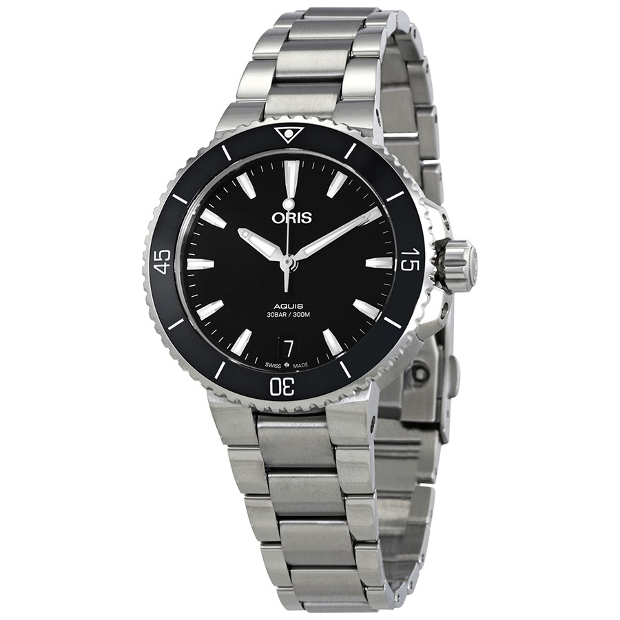 Oris Aquis Black Dial Automatic Ladies