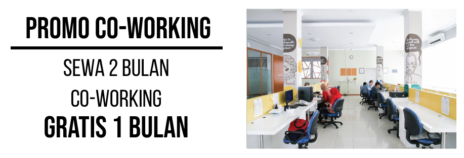Sewa Co-working Gratis 1 BULAN di Tangerang Selatan Banner