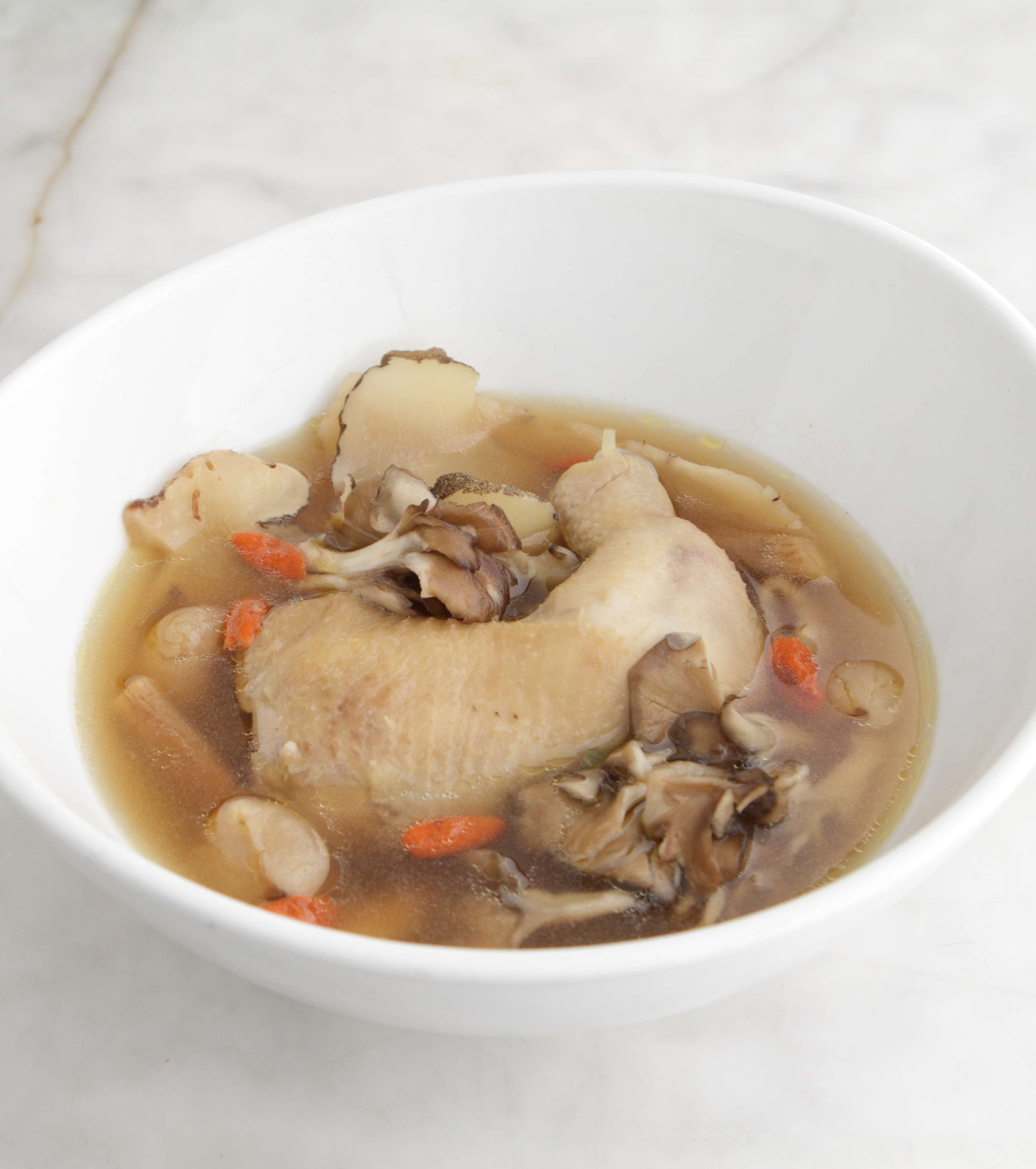 Herbal Chicken Soup with Mushrooms YoRipe