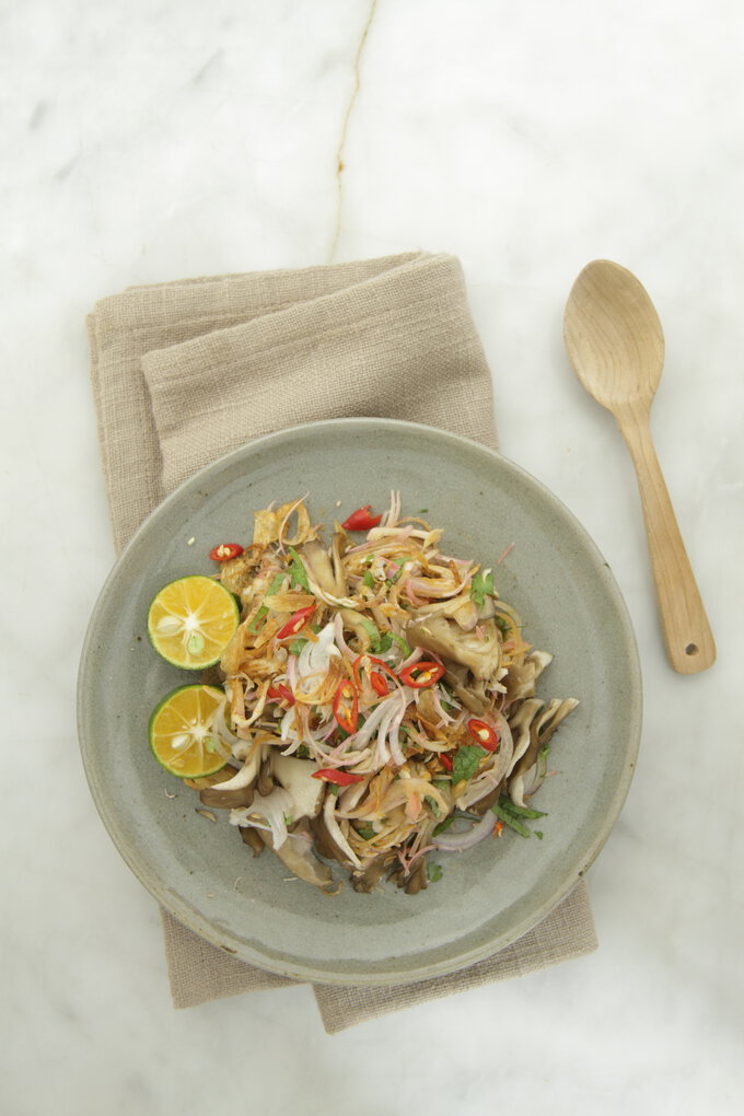 Maitake and Chicken Salad YoRipe