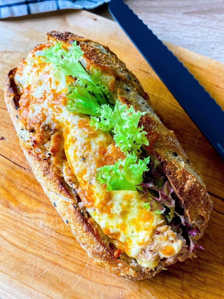 Melty cheesy tuna “toastie” YoRipe