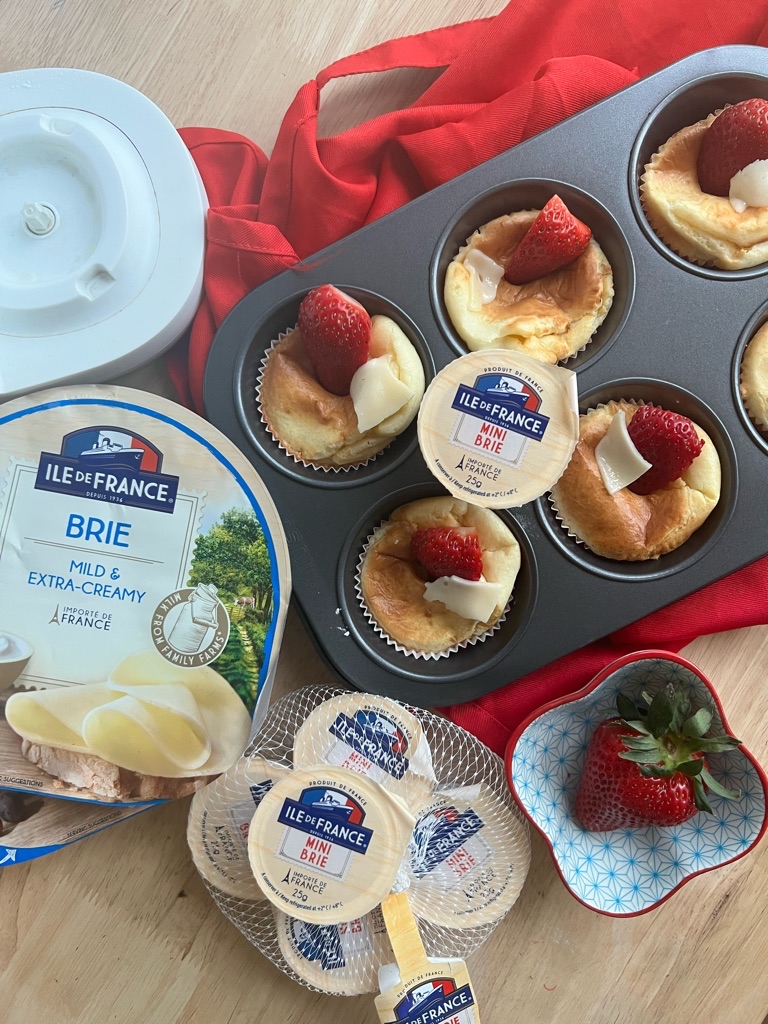 Mini basque burnt brie cheesecake YoRipe