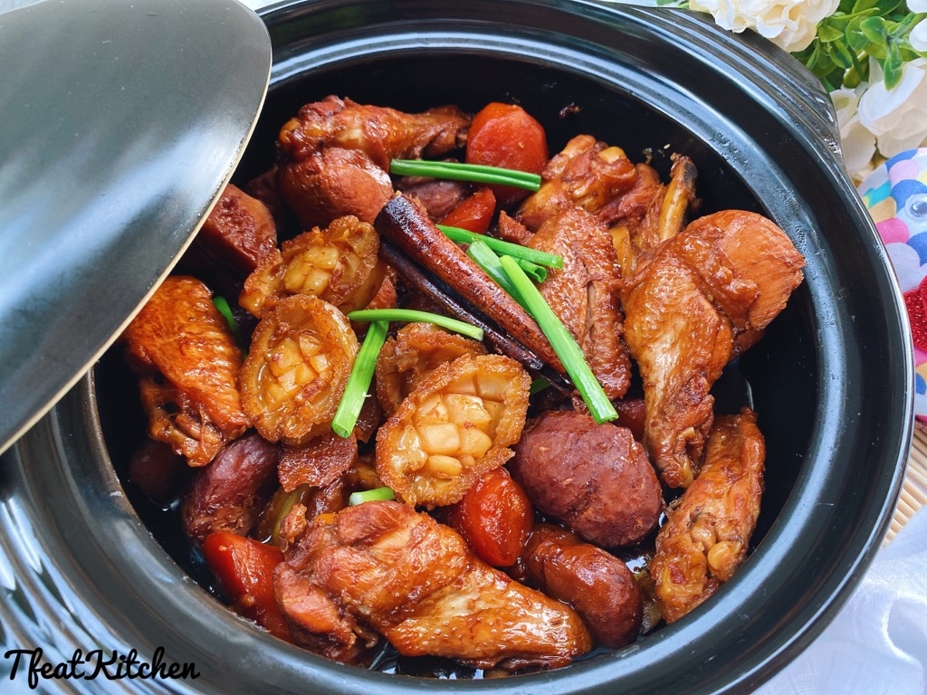 Braised chicken with chestnuts & carrots YoRipe