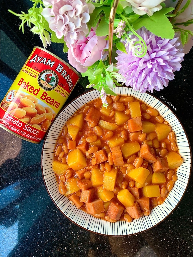 Baked Beans with Luncheon Meat & Potatoes YoRipe